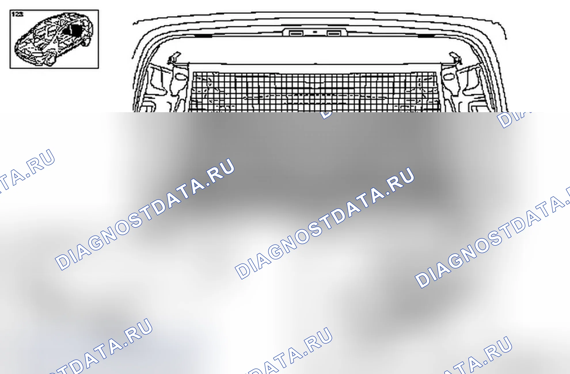Снять и установить боковую полку багажника (модели F 06). Opel Combo C