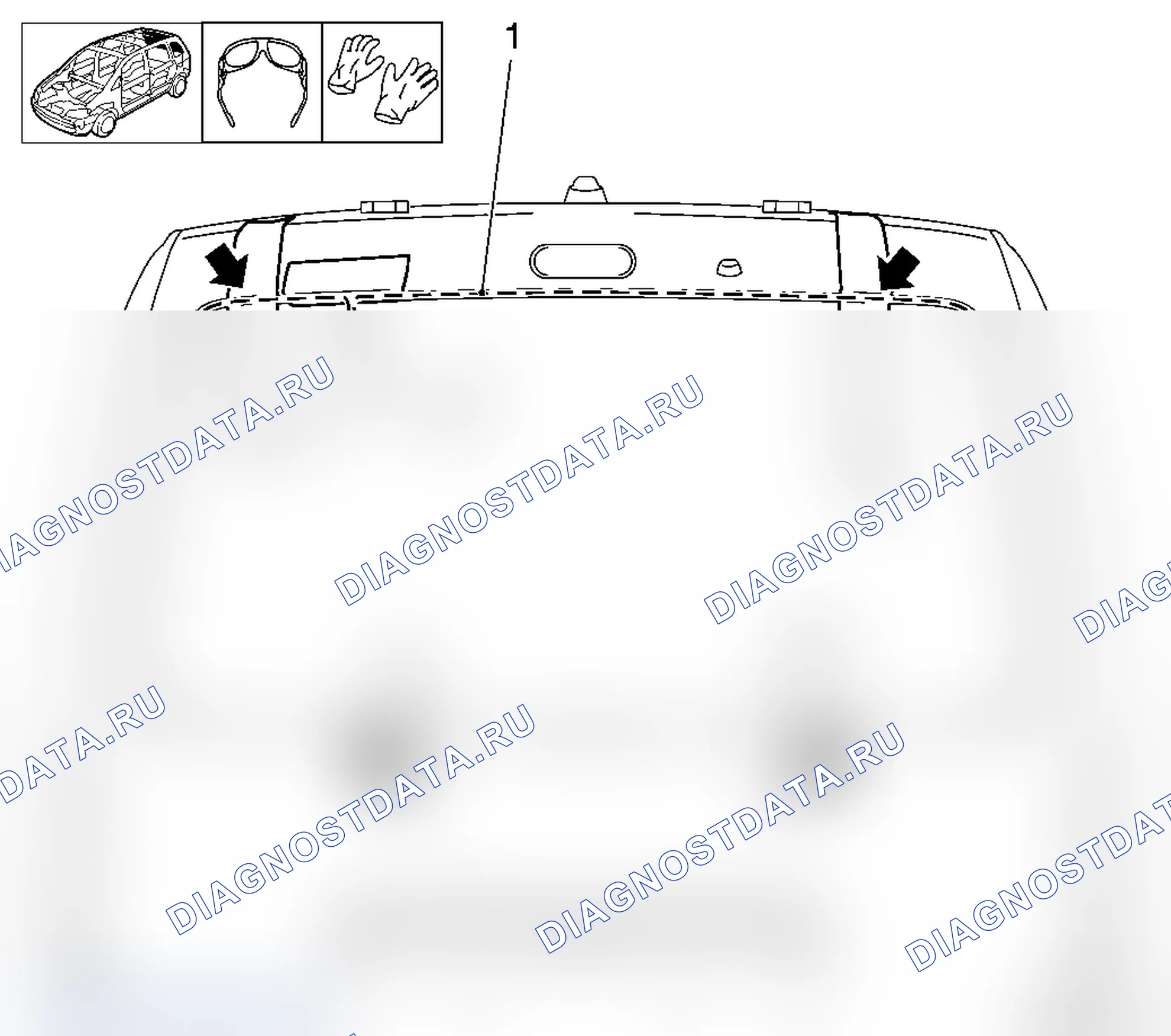 Заменить стекло задней откидной двери (модели F06 / F25). Opel Combo C