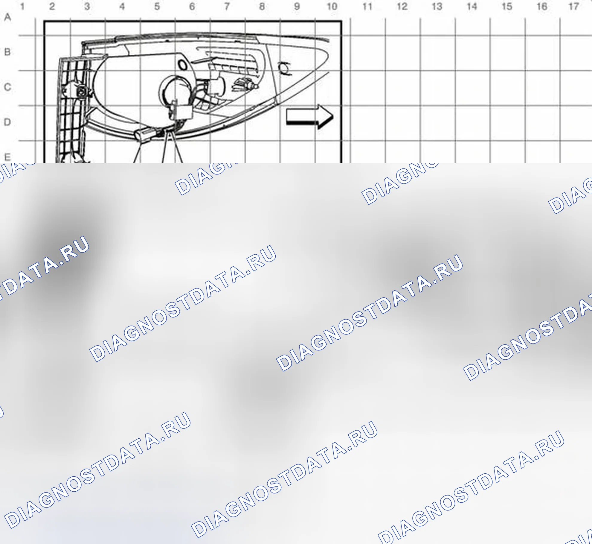 Рис. 23: Маршрутизация жгутов задних фонарей (X88). Buick Enclave I