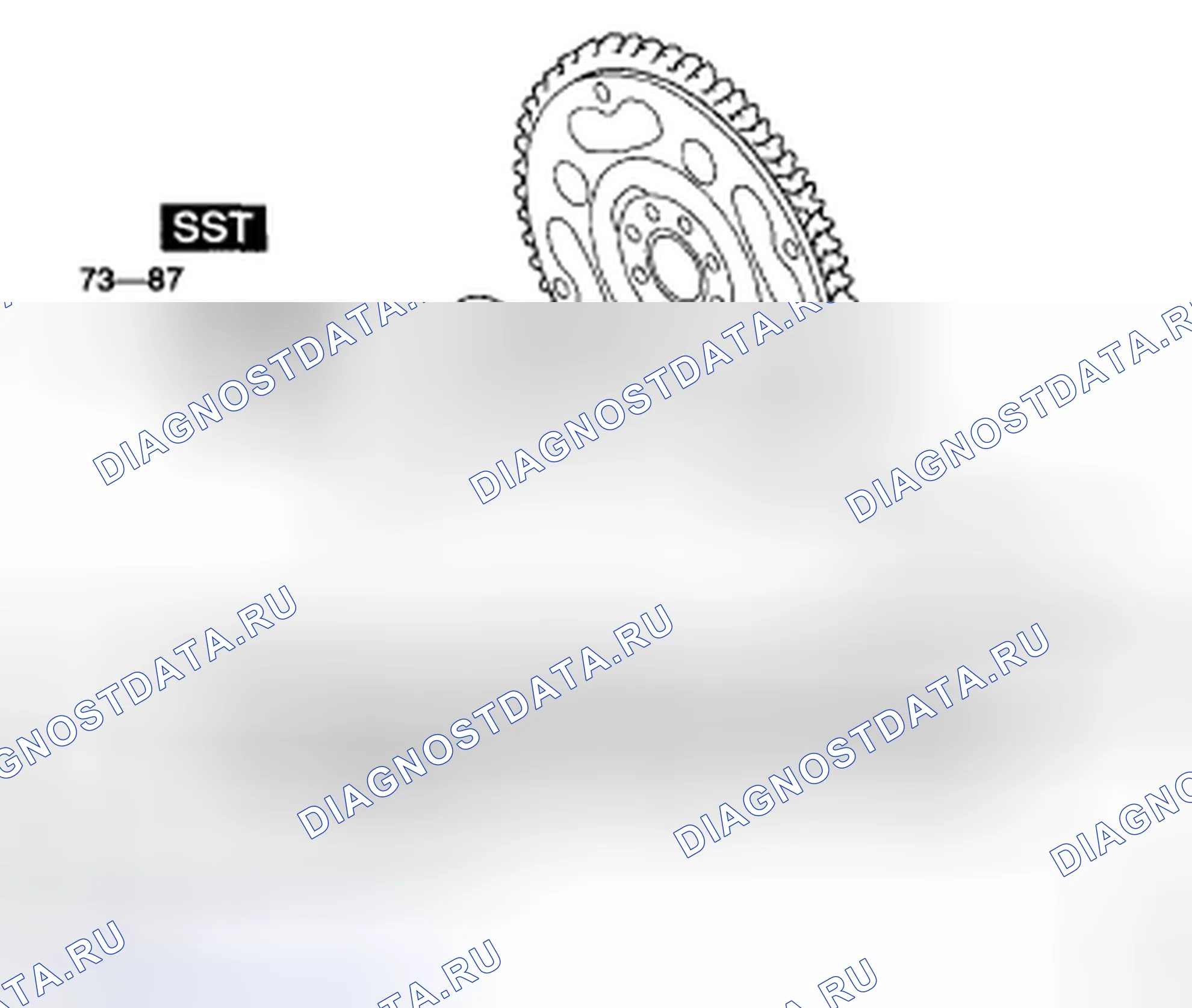 Рис. 435: Демонтаж / монтаж приводной пластины [AW6A-El, AW6AX-El]. Mazda CX-9 I