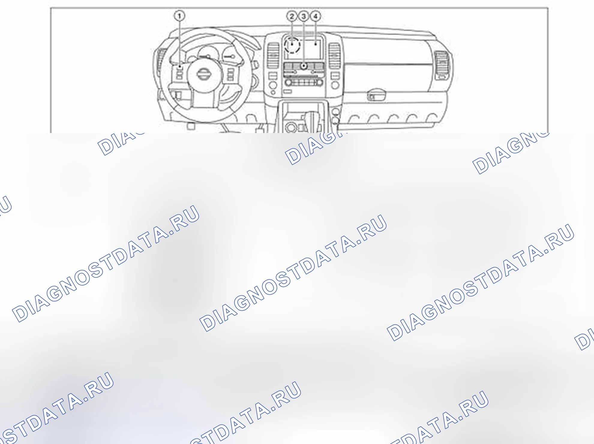 Рис. 205: Расположение компонентов. Nissan Pathfinder III рестайлинг