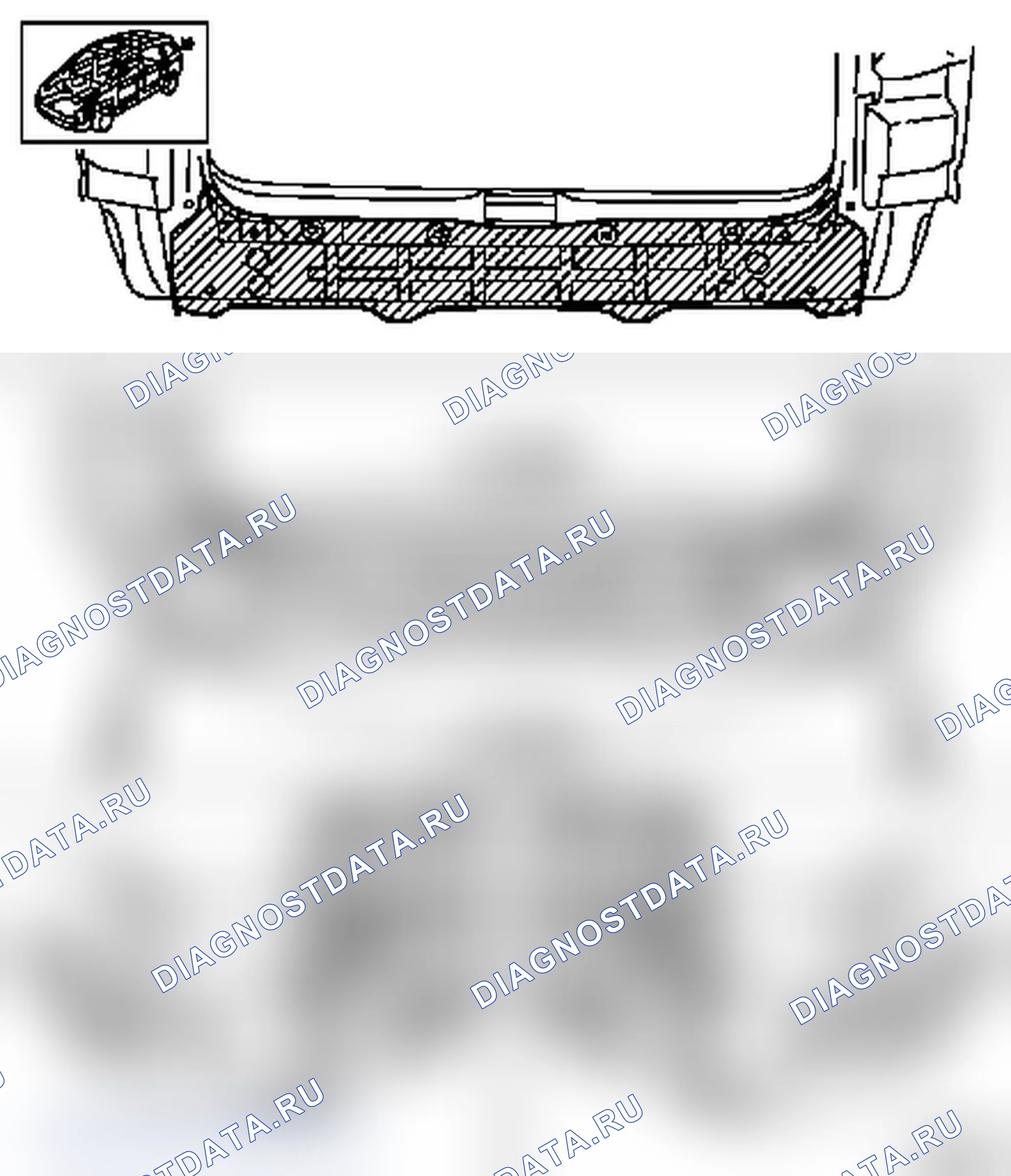 Замена наружной задней панели (снизу). Opel Zafira A рестайлинг