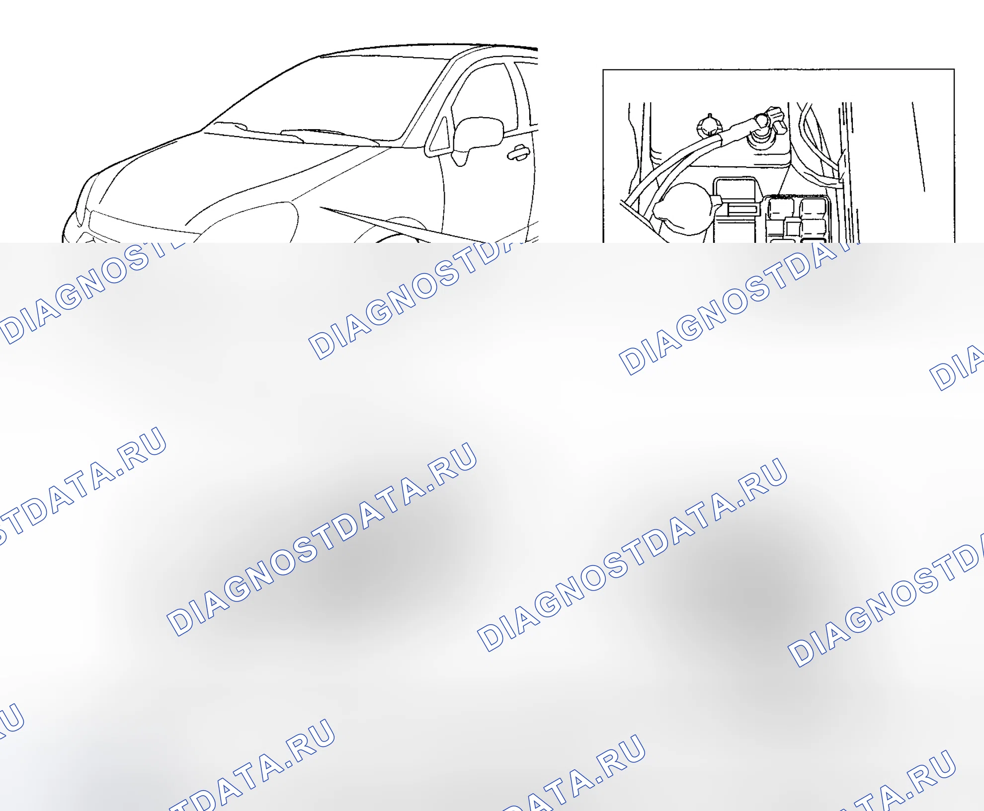 Рис. 1: ГРАФИКИ РАСПОЛОЖЕНИЯ КОМПОНЕНТОВ. Suzuki Aerio I