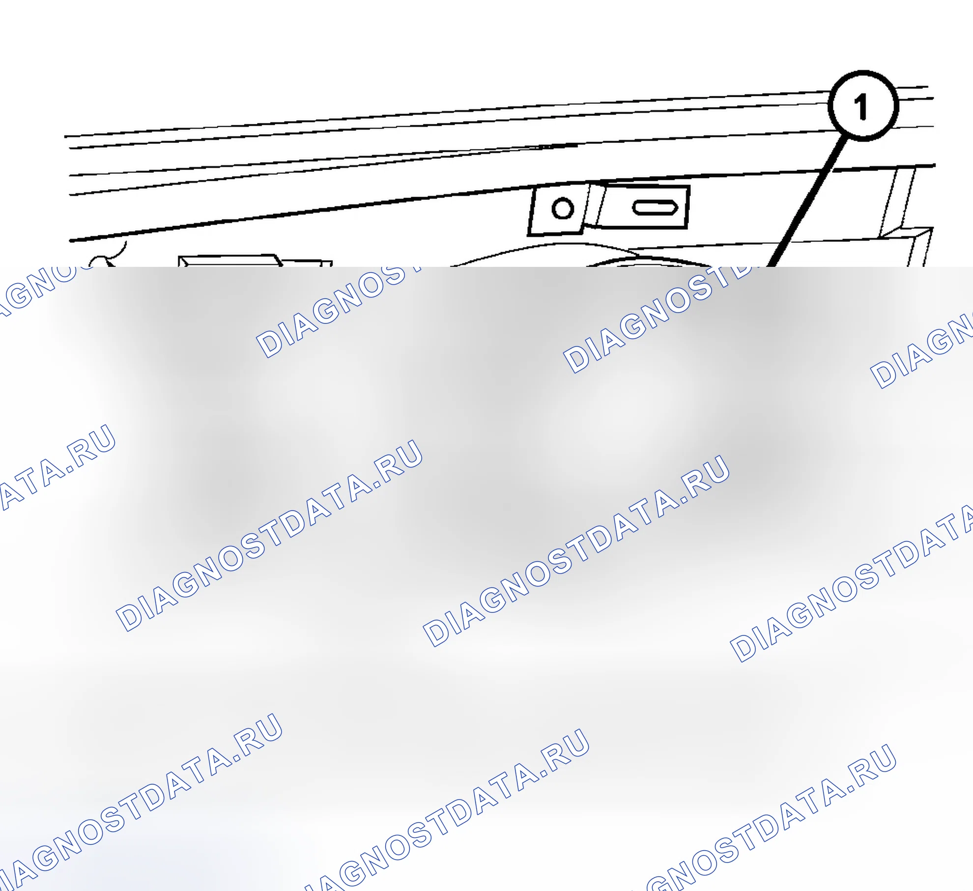 Рис. 20: ГРОМКОГОВОРИТЕЛЬ НА ЧЕТВЕРТЬ ПАНЕЛИ. Dodge Grand Caravan IV