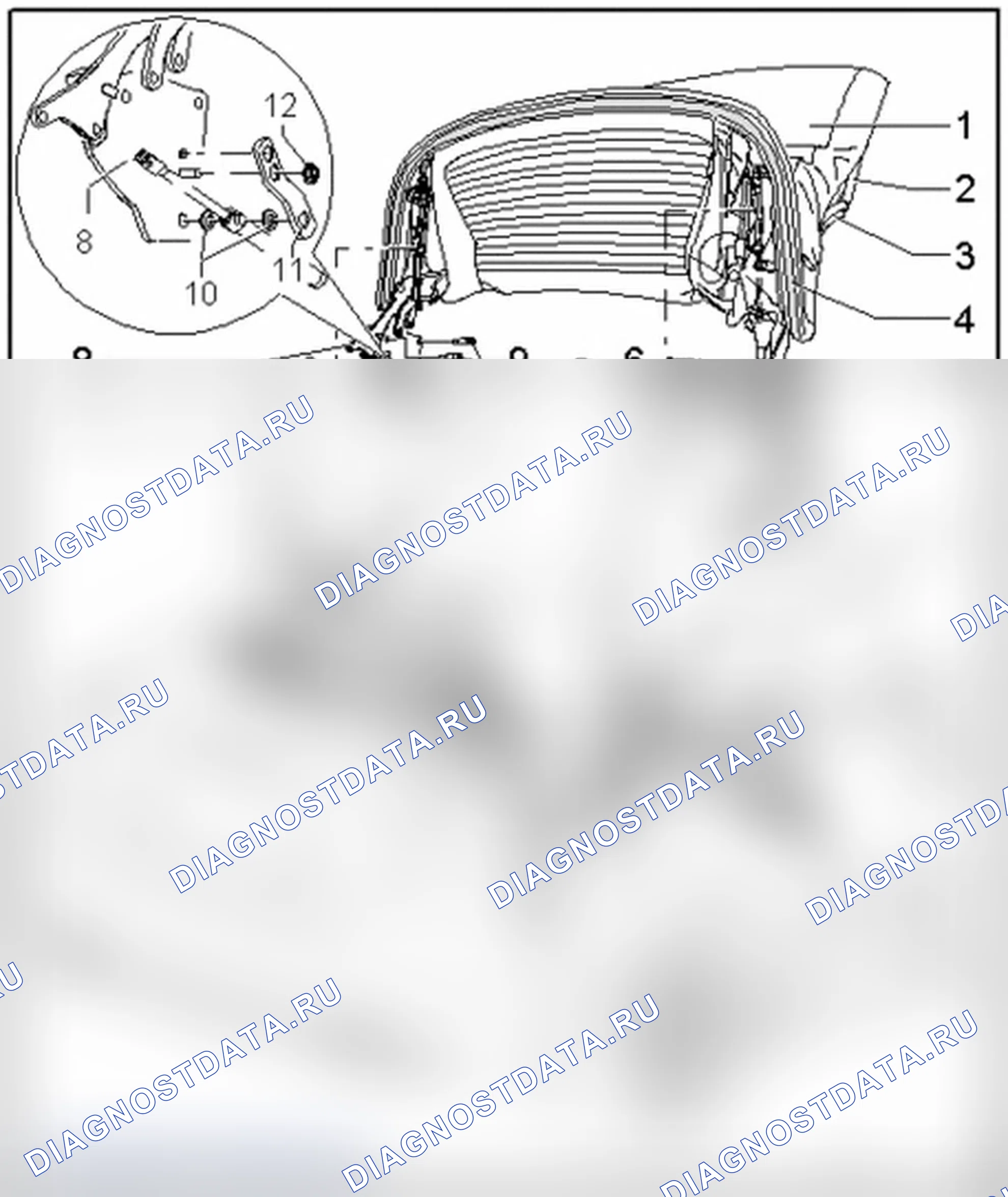 Рис. 385: складной верх - обзор сборки. Audi S4 B7
