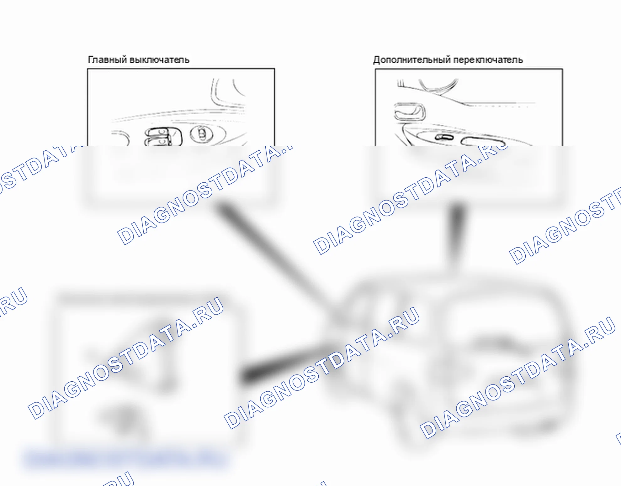 Расположение компонентов и компонентов. Hyundai H-1 A1