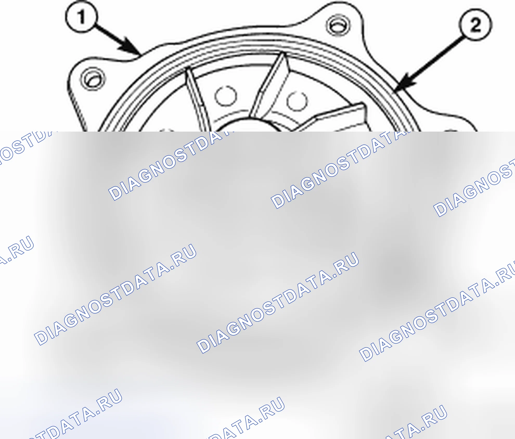 Рис. 44: УСТАНОВКА-3.3 / 3.8L. Chrysler Town & Country V