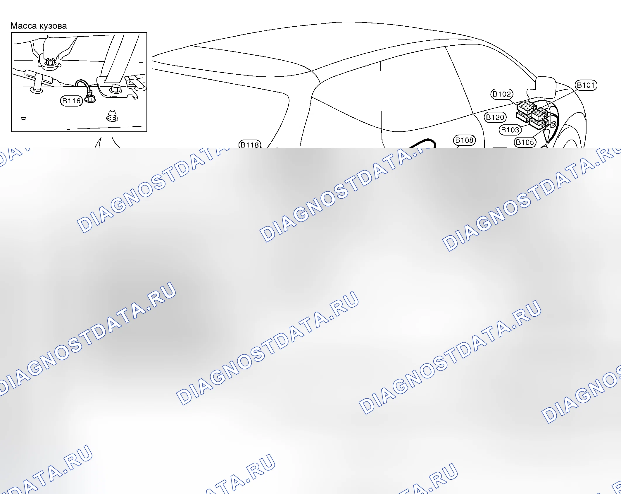 Рис. 64: ЖГУТ ТЕЛА № 2. Nissan Murano Z50