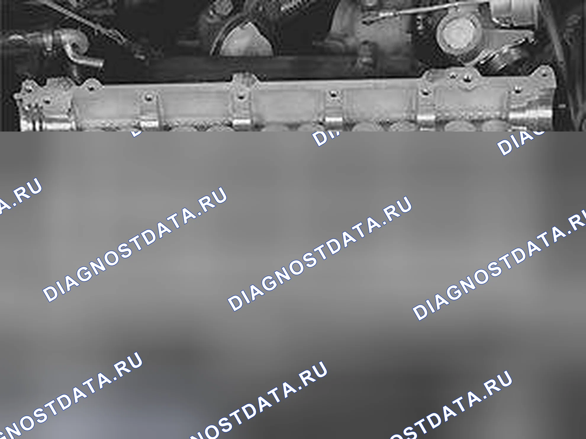 Рис. 493: Установка головки цилиндров. Volvo C70 I