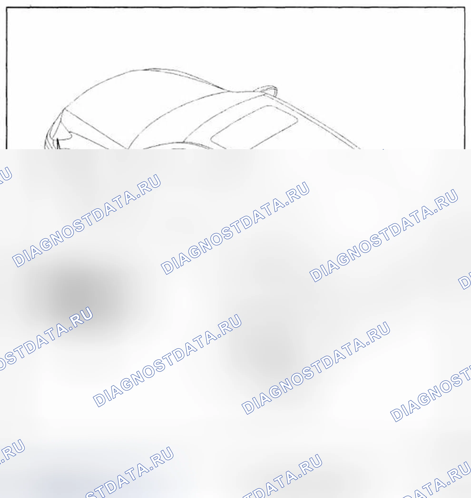 Рис. 1: Расположение компонентов. Hyundai Genesis I