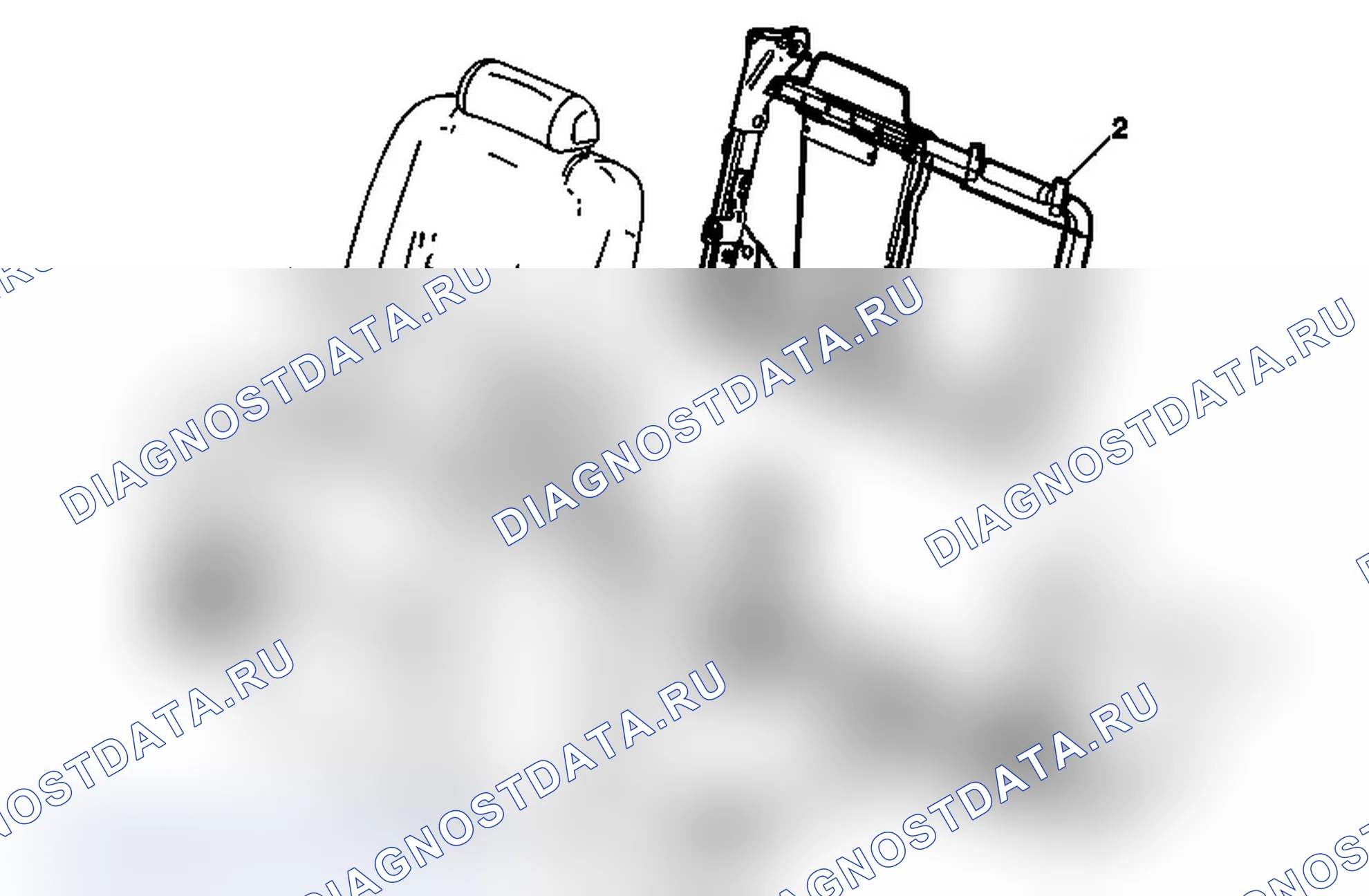 Рис. 43: Замена кронштейна шарнира заднего сиденья (Avalanche/Escalade EXT). Chevrolet Tahoe III