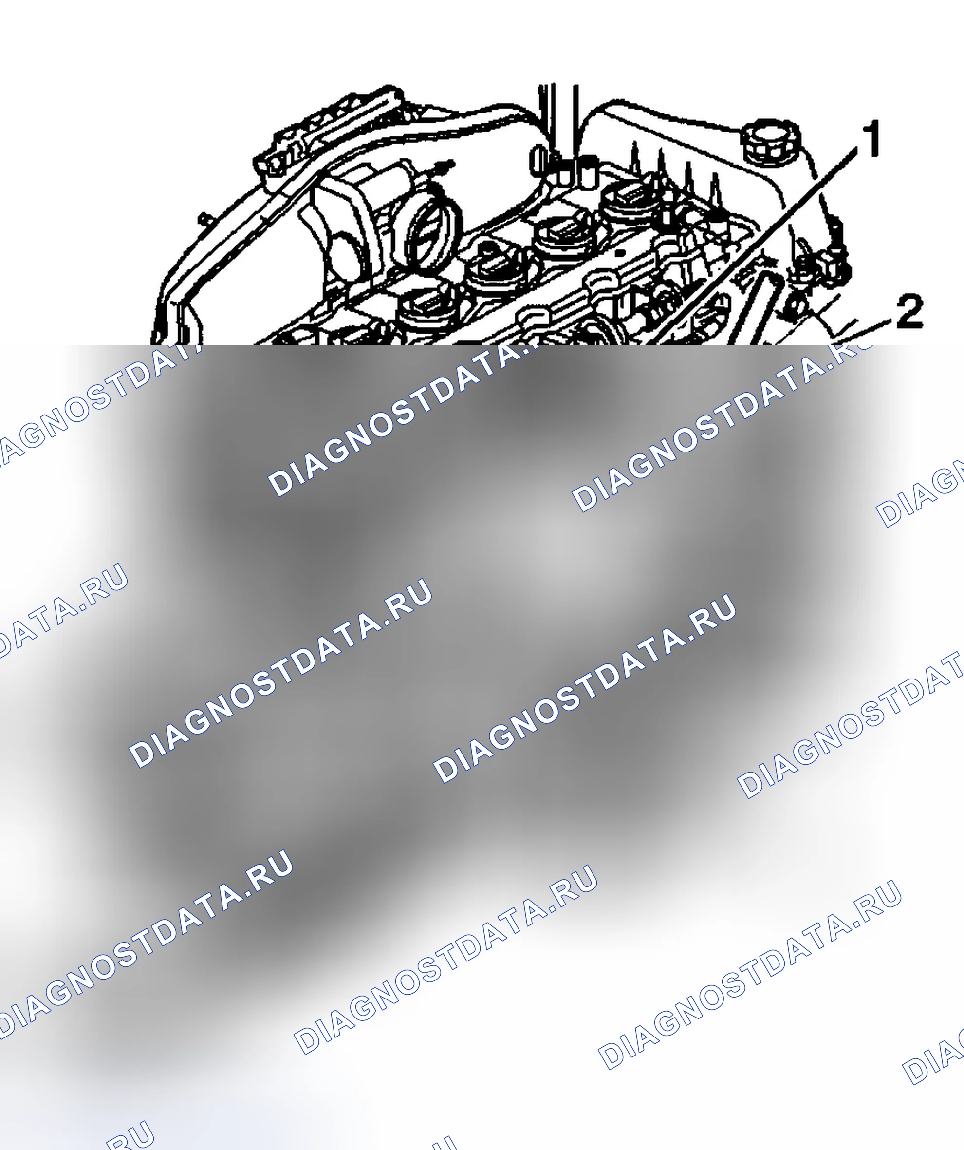 Рис. 5: Демонтаж (4.2л). Chevrolet TrailBlazer I