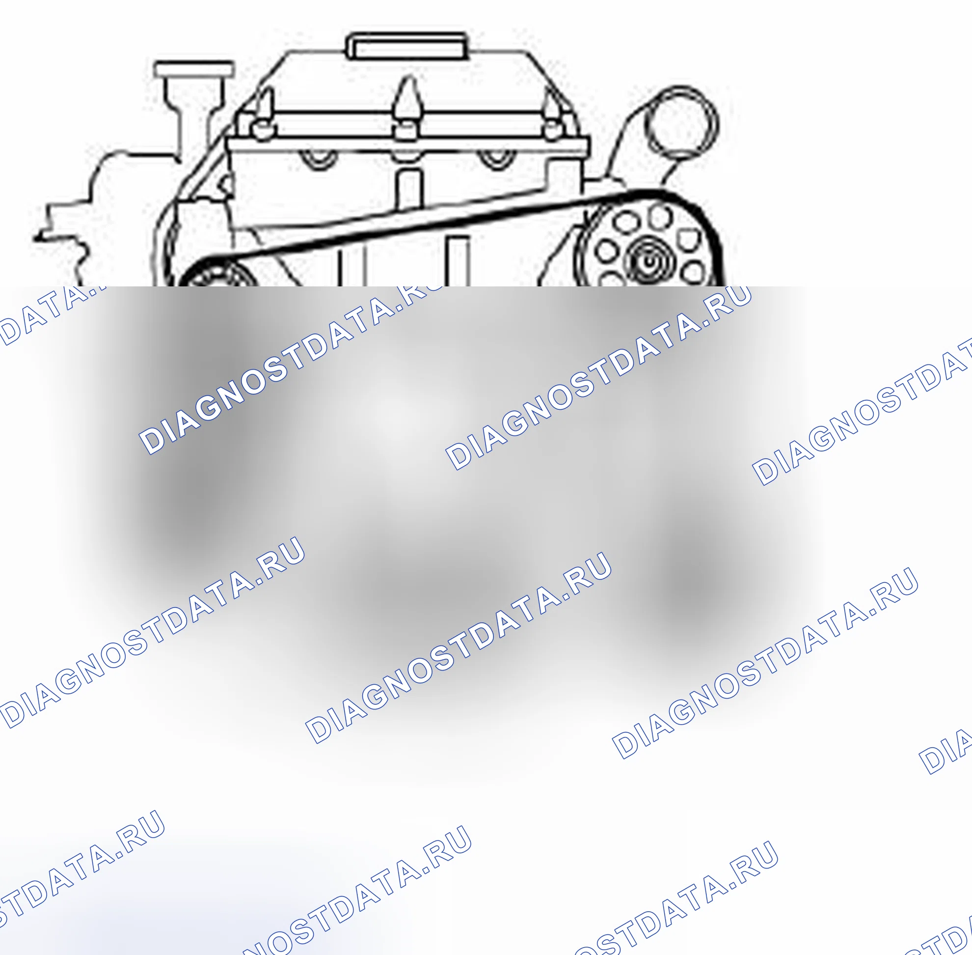Рис. 345: Натяжение приводного ремня. Kia Picanto III