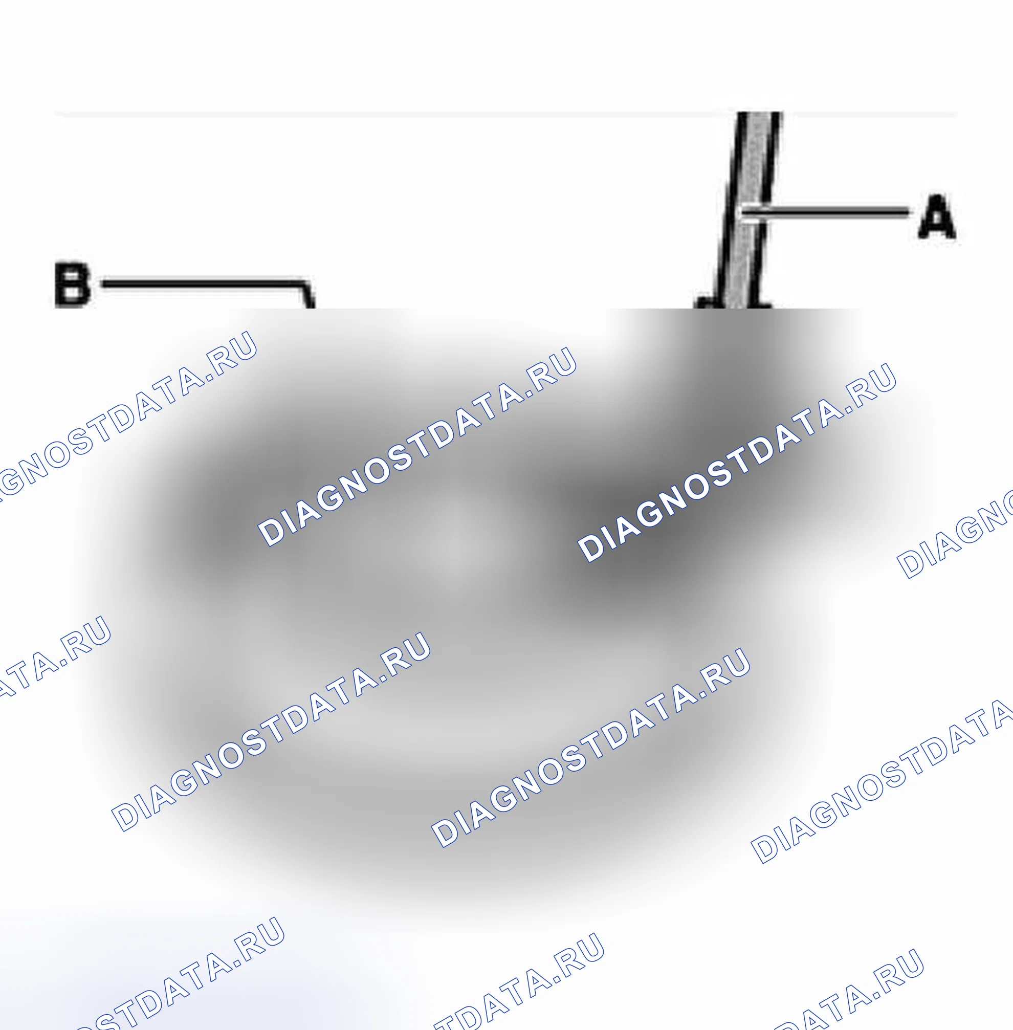 Рис. 51: Размер " b ", вычисление. Volkswagen Golf Mk3