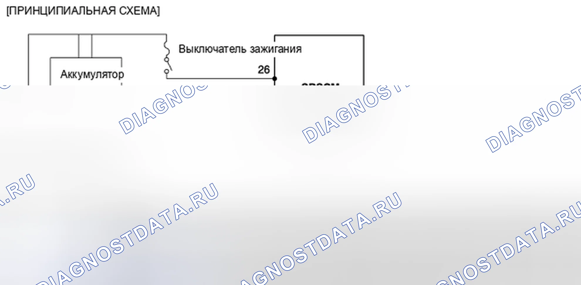 Рис. 200: Принципиальная схема. Kia Spectra I рестайлинг 2