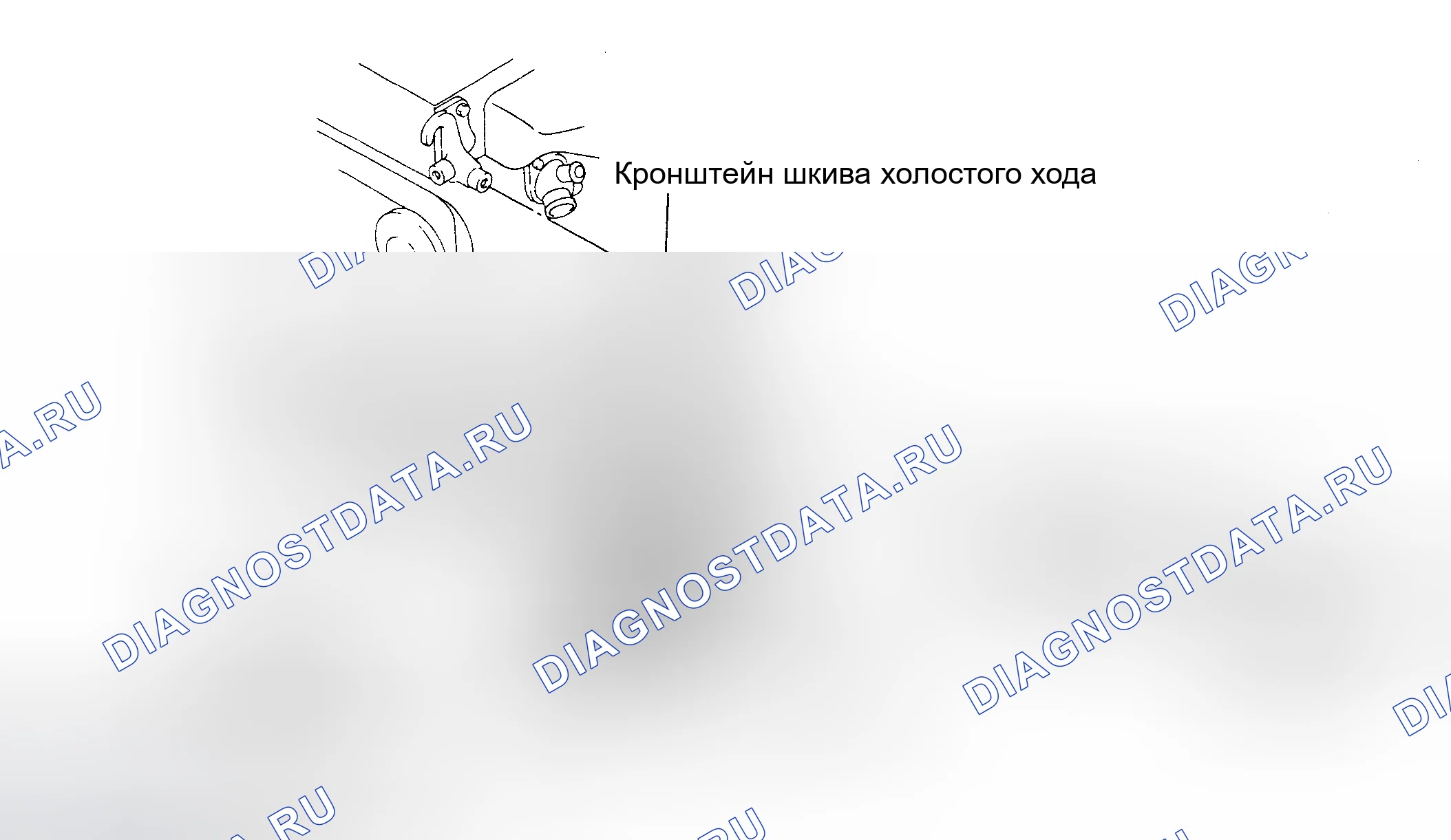 Рис. 1: Прокладка приводного ремня (MR2 1995). Toyota Avalon XX10