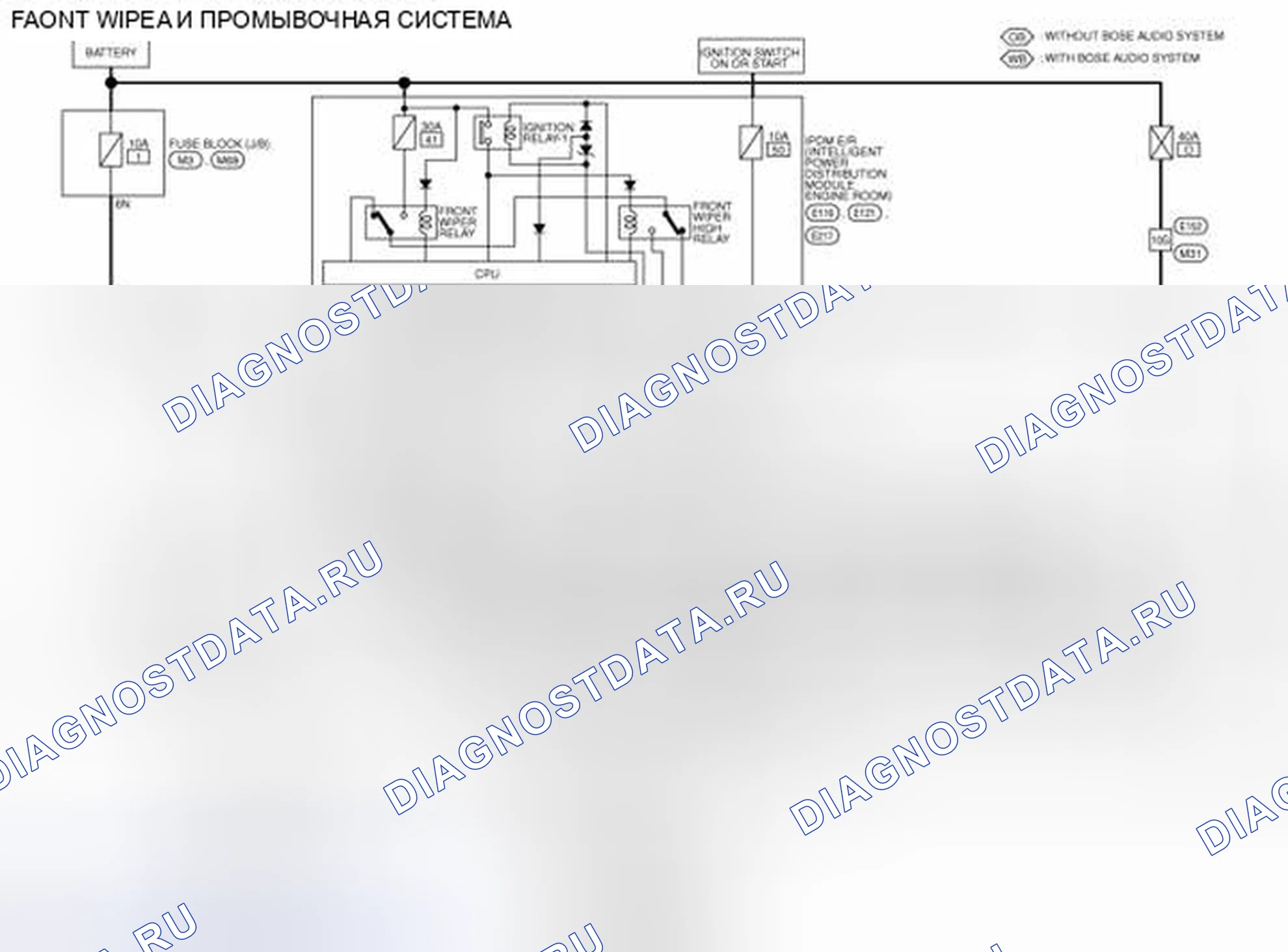 Рис. 86: электросхема. Nissan Pathfinder IV рестайлинг