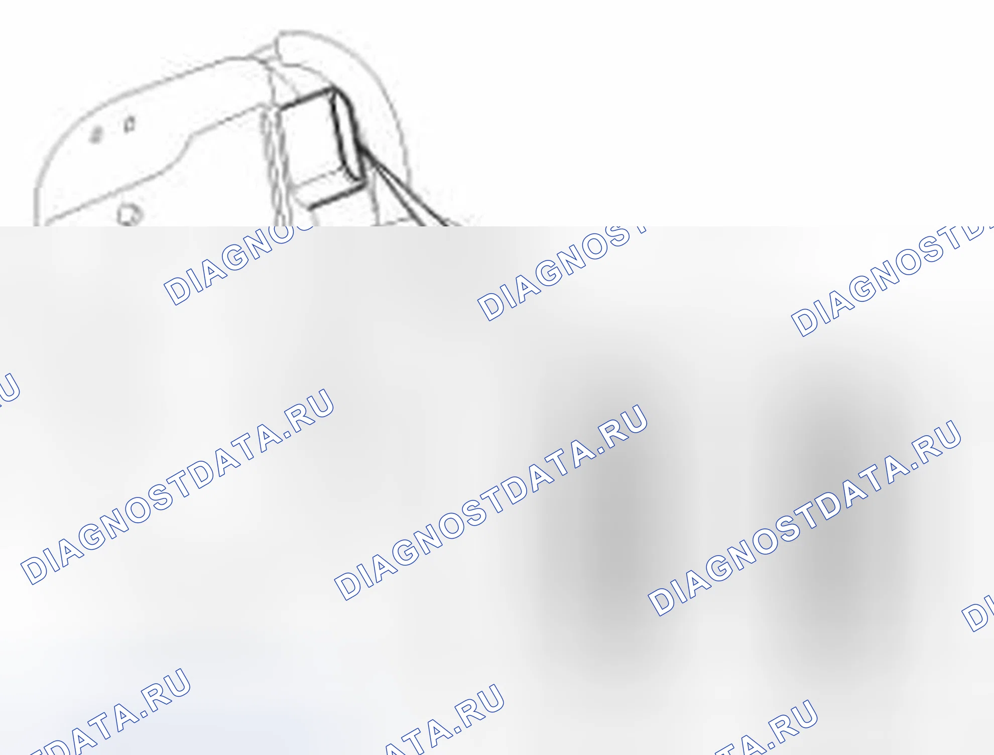 Рис. 172: Переключатель блокировки задней двери. Hyundai Tucson II