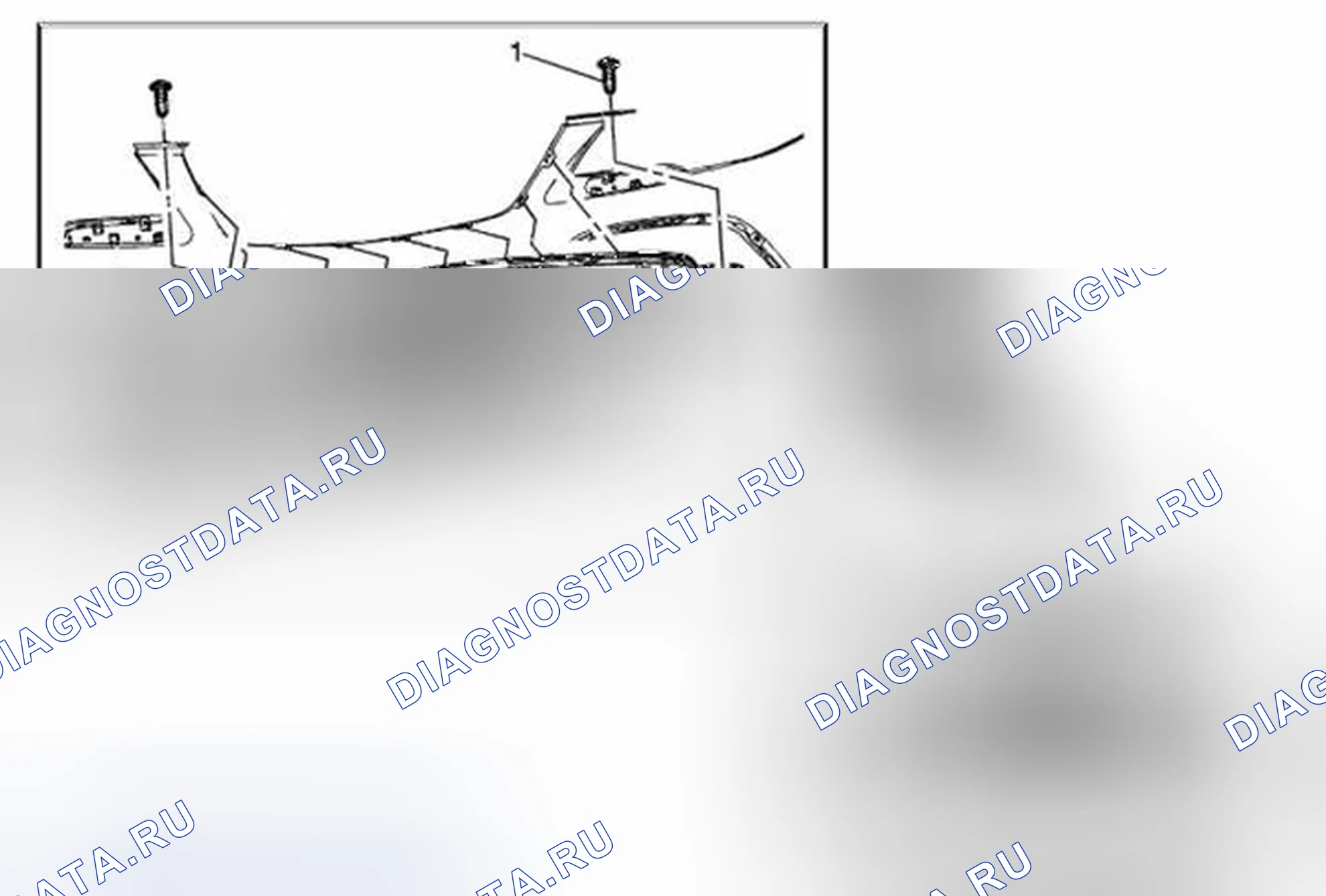 Рис. 29: Замена передней решетки (Encore). Buick Encore I