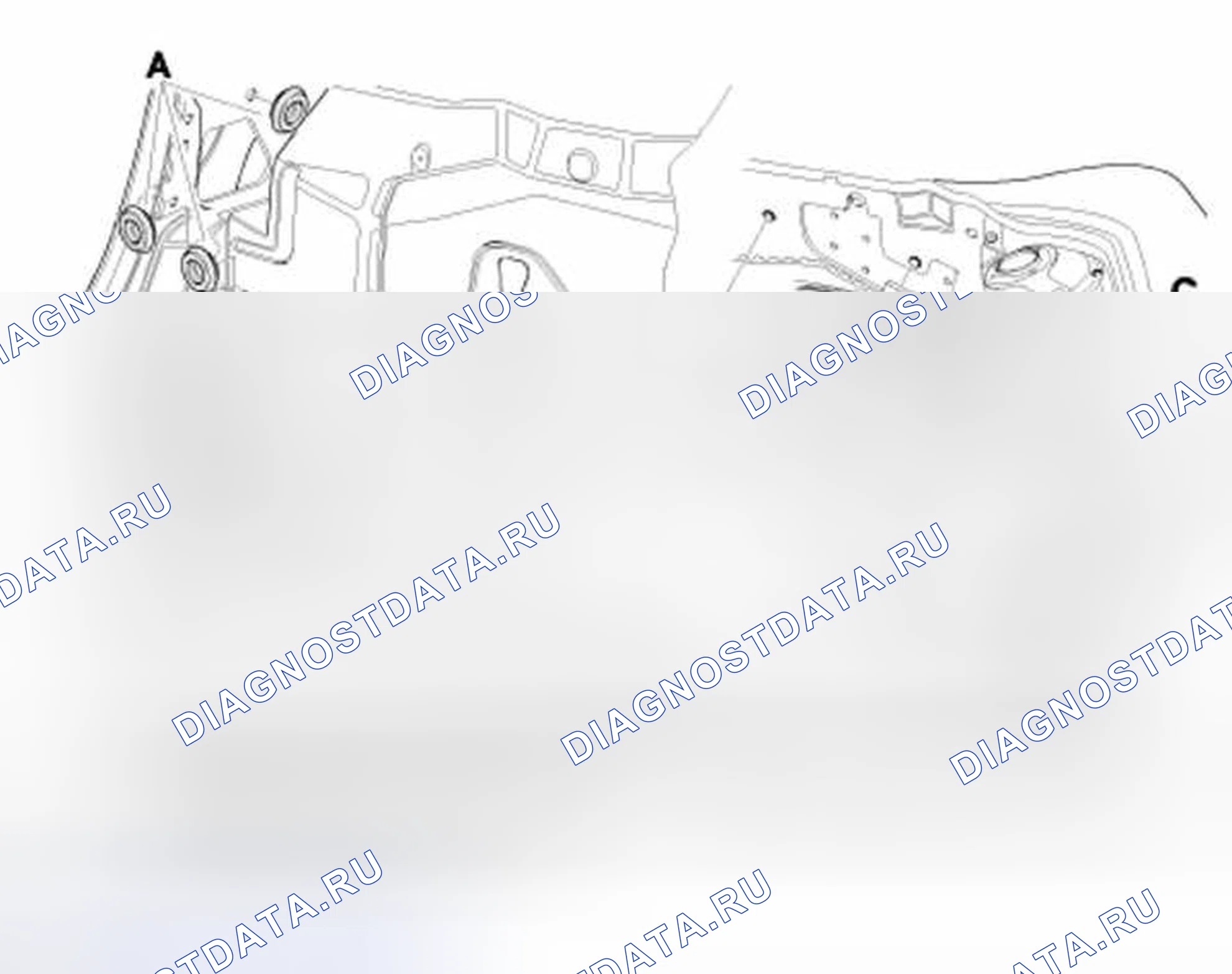 Рис. 13: Верх заднего конца. Porsche Boxster 986