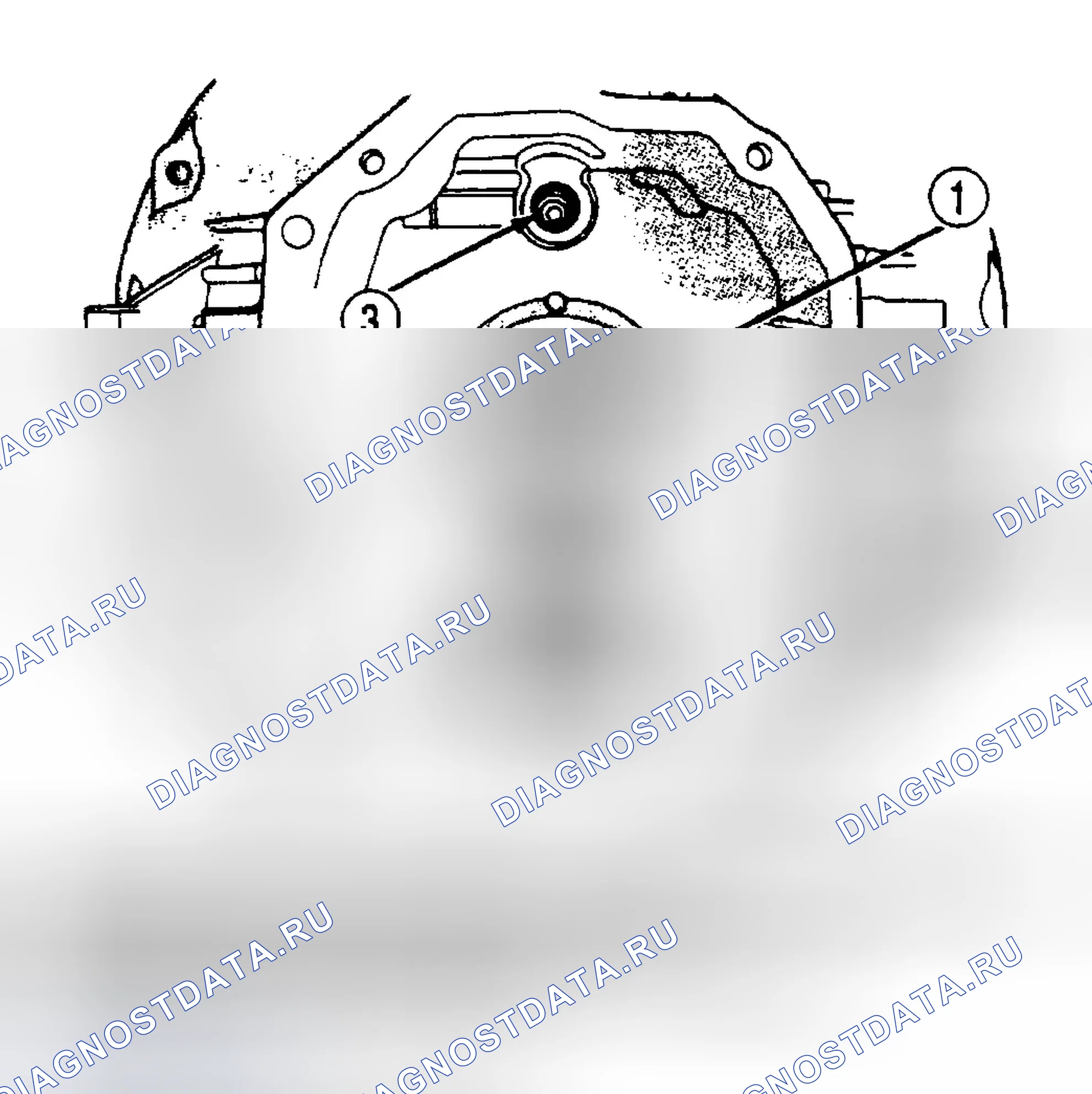 Рис. 125: ПЕРЕДНИЙ КОРПУС И ФИКСАТОР ПОДШИПНИКА ВХОДНОГО ВАЛА. Dodge Pickup R1500 