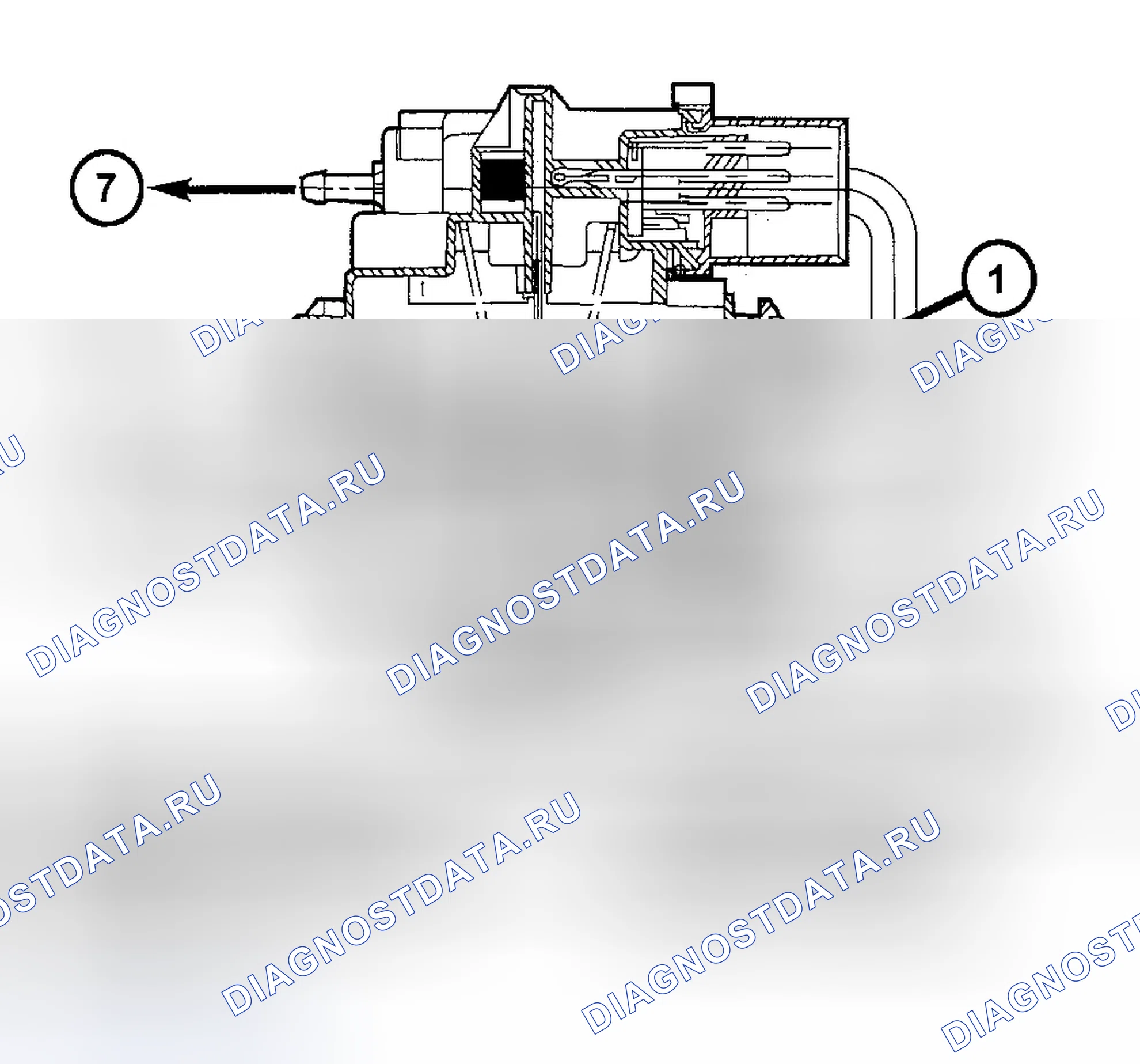 Рис. 33: LDP в состоянии покоя (без питания). Chrysler Town & Country IV