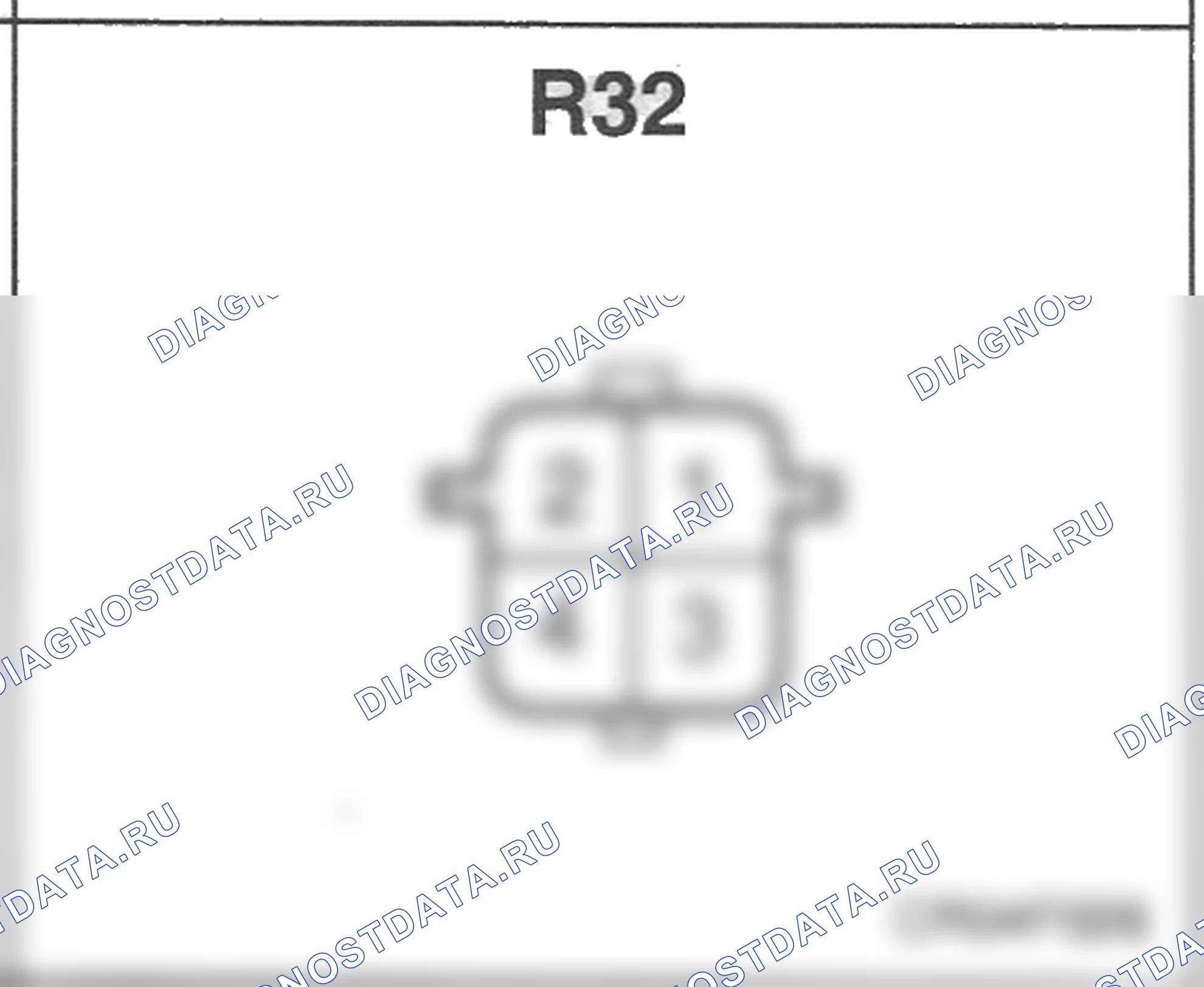Распиновка разъёма R32 — заднего жгута. Hyundai H-1 A1