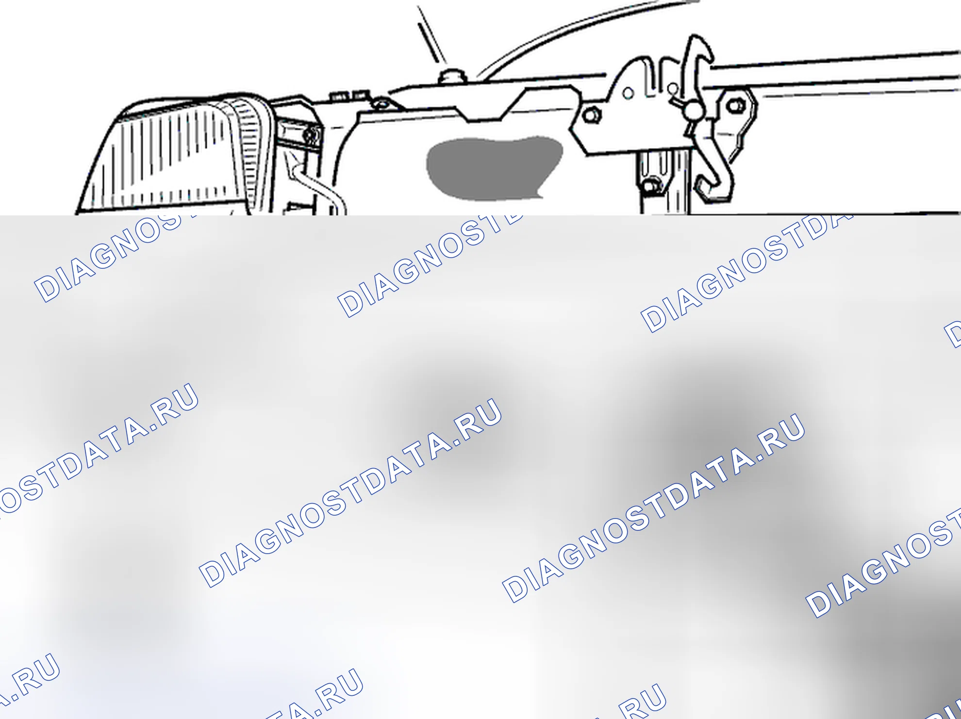 Рис. 37: Замена передних противотуманных фар. Volvo S40 I рестайлинг