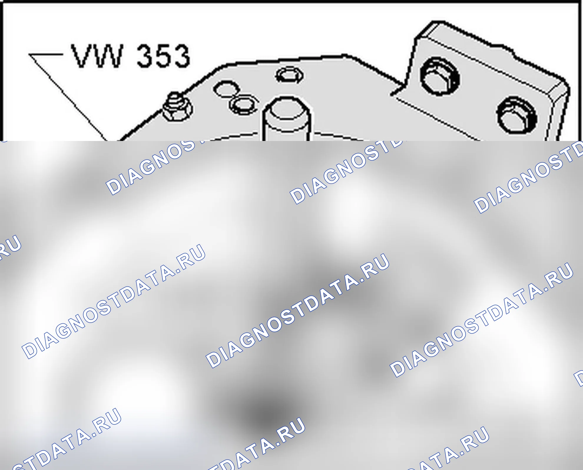 Рис. 463: Запорная муфта привода без плеча до упора на инструменте. Audi TT 8J
