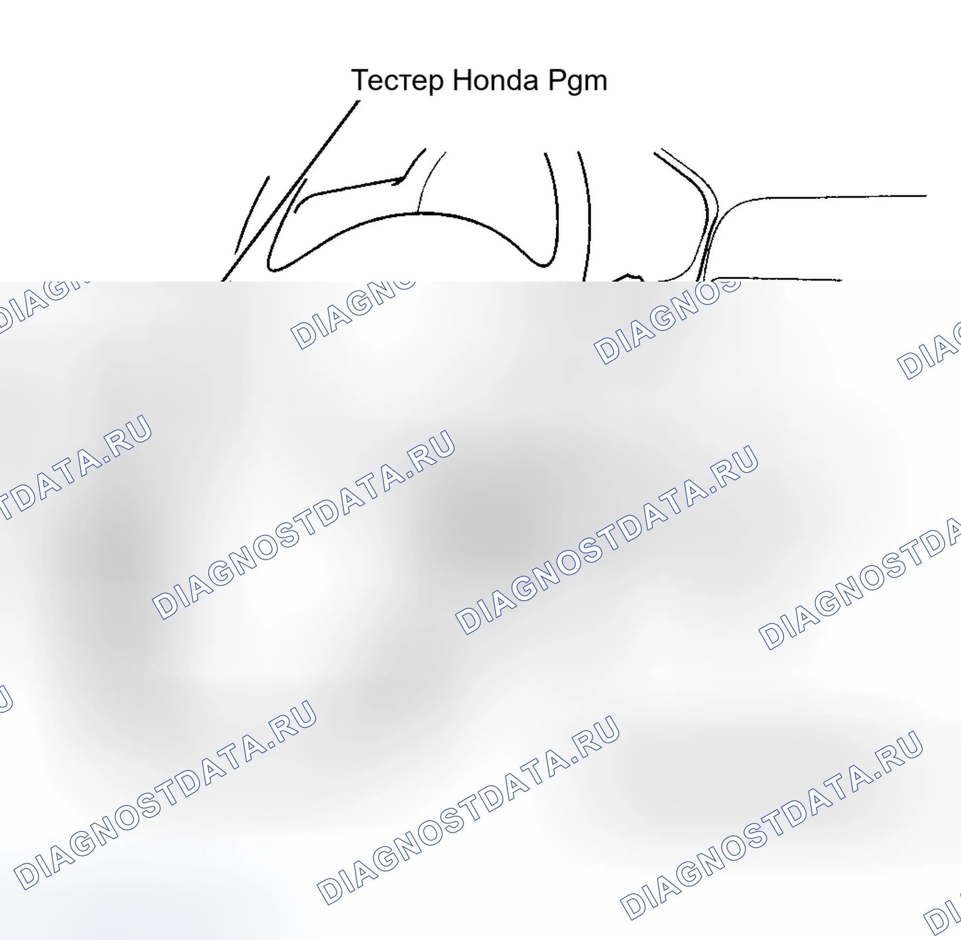 Рис. 3: Извлечение расшифровка кода ошибки с помощью Honda Pgm Tester. Honda Civic VI