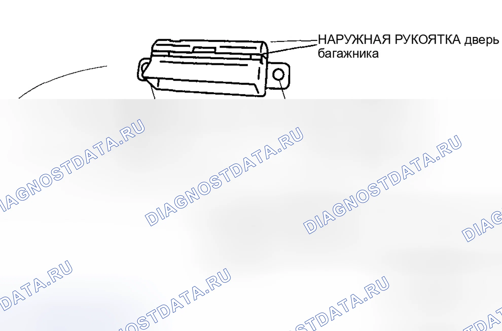 Рис. 37: СНЯТИЕ / УСТАНОВКА НАРУЖНОЙ РУКОЯТКИ дверь багажника. Mazda 5 I