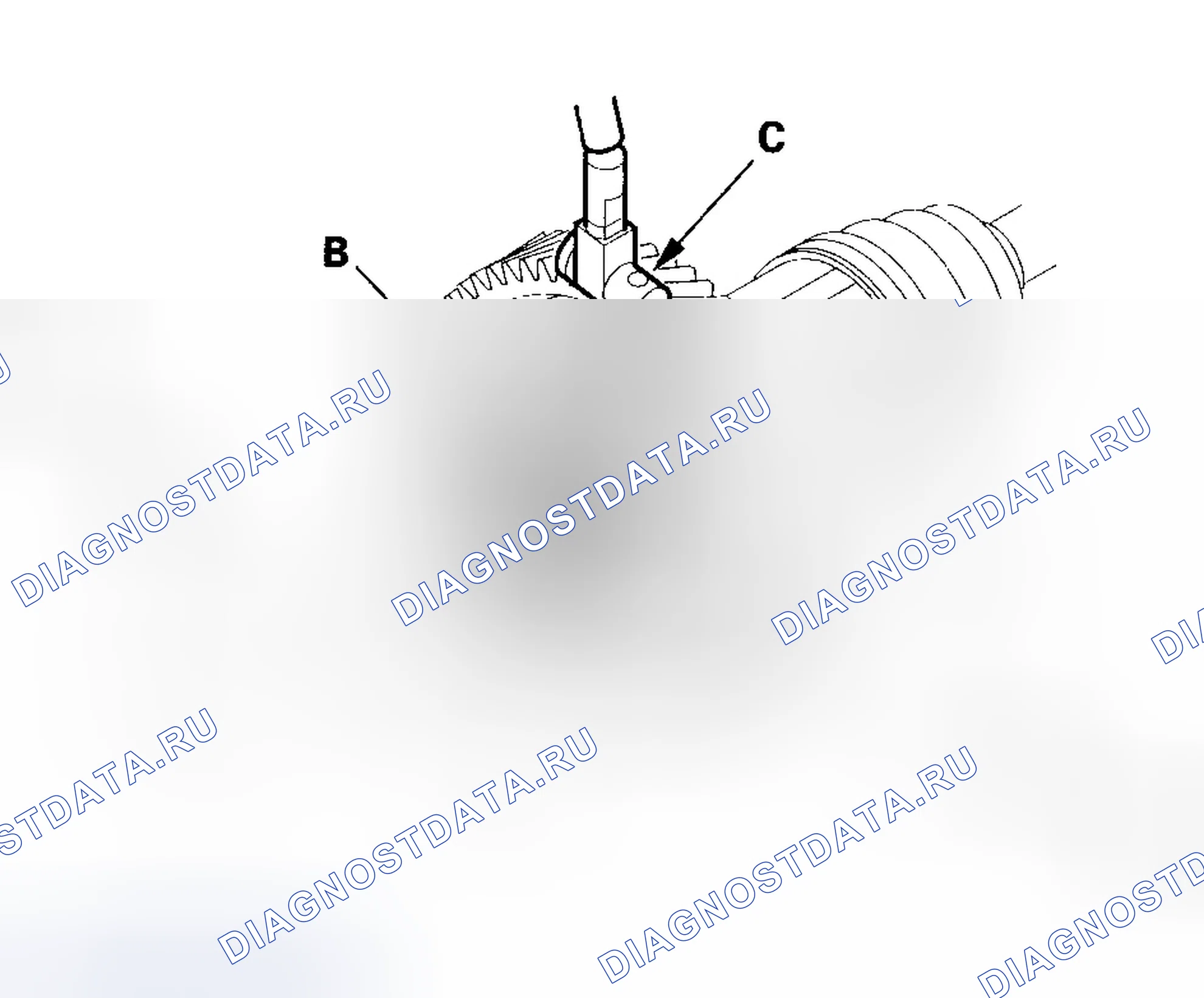 Рис. 230: Проверка люфтов. Honda Odyssey I