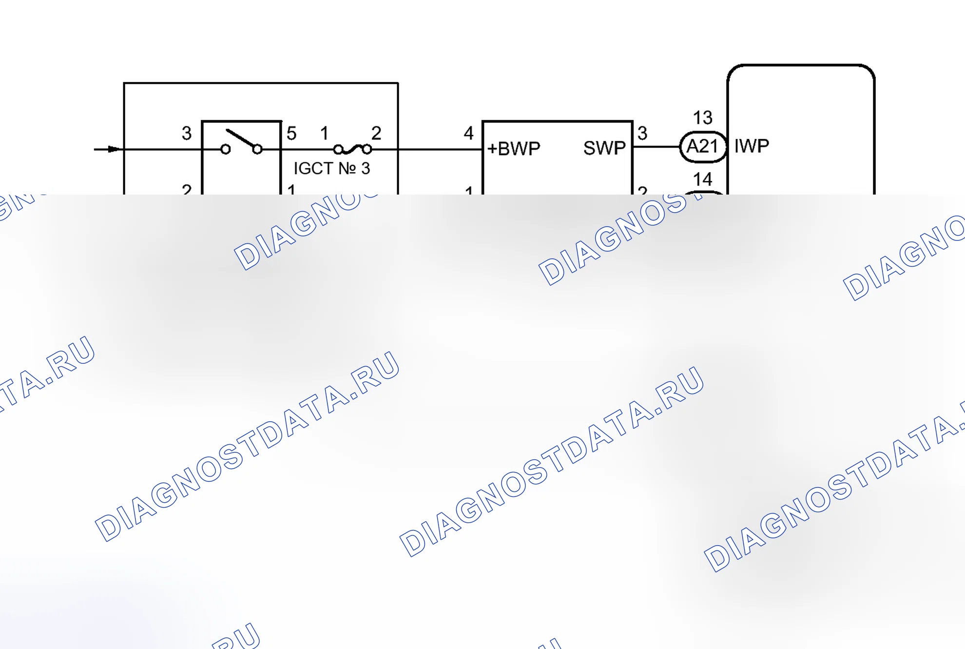 Рис. 304: электросхема. Toyota Prius V I