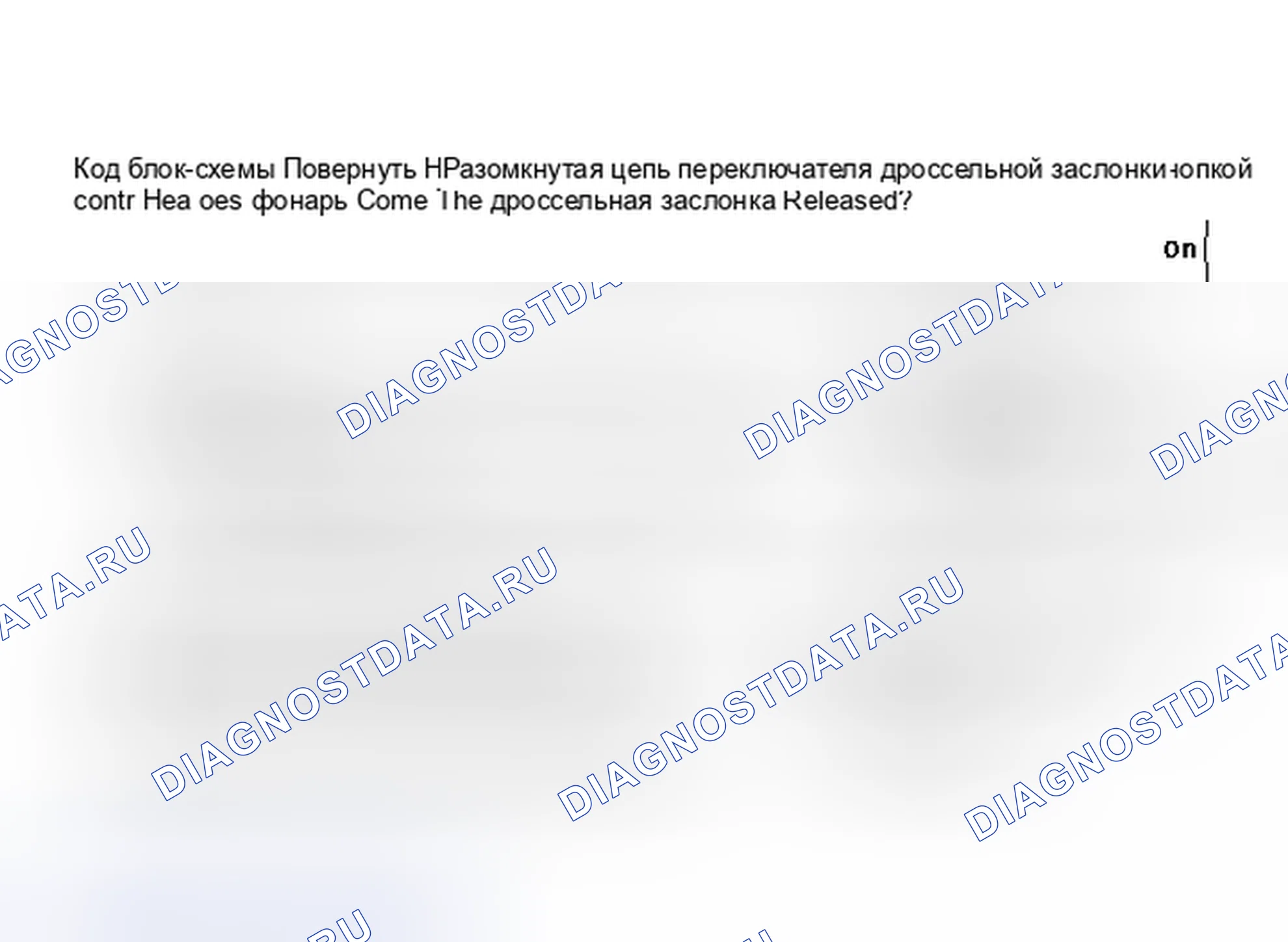 Рис. 138: Блок-схема, код 27 - разомкнутая цепь переключателя дроссельной заслонки. Cadillac Seville II
