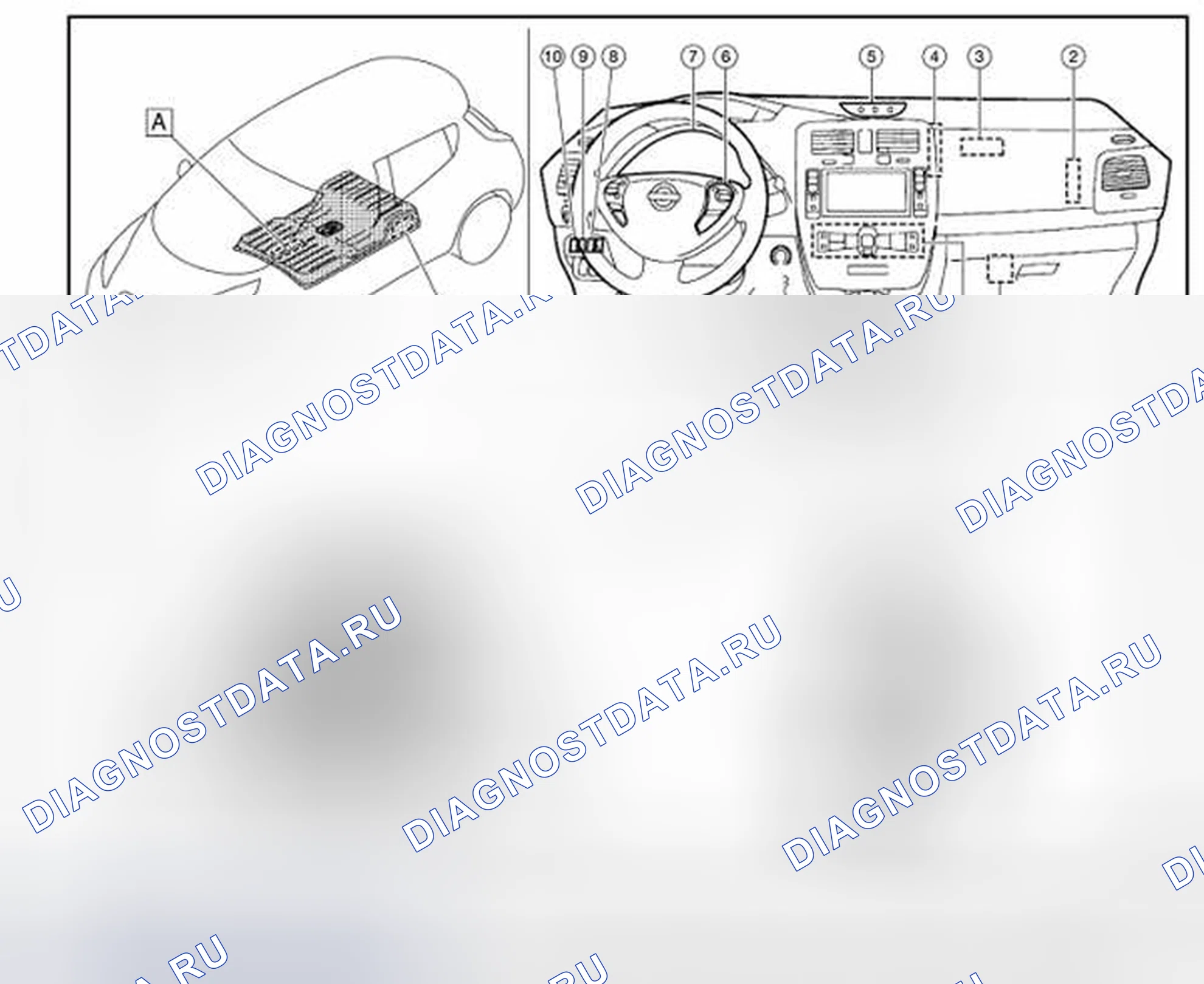 Рис. 47: ОТСЕК КУЗОВА. Nissan Leaf I