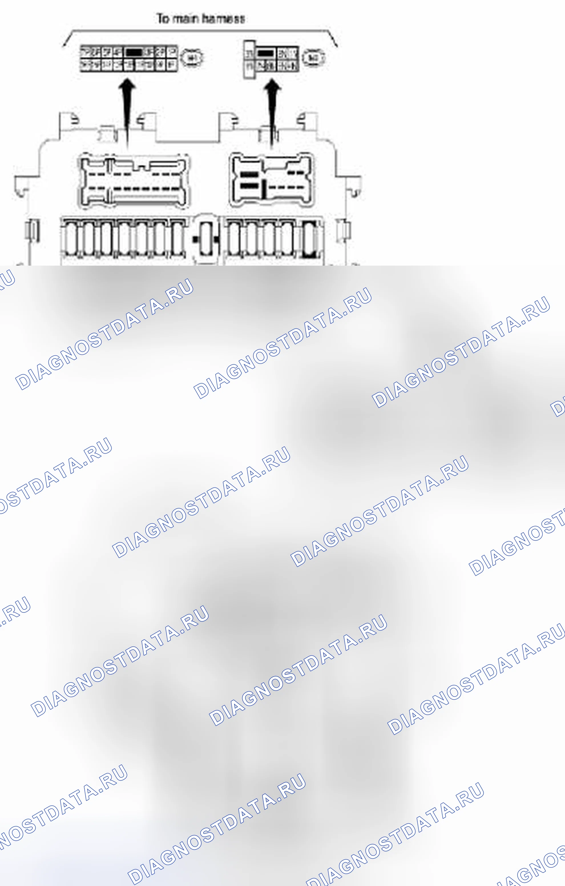 Рис. 57: Блок предохранителей - J / B: расположение клемм. Suzuki Equator I