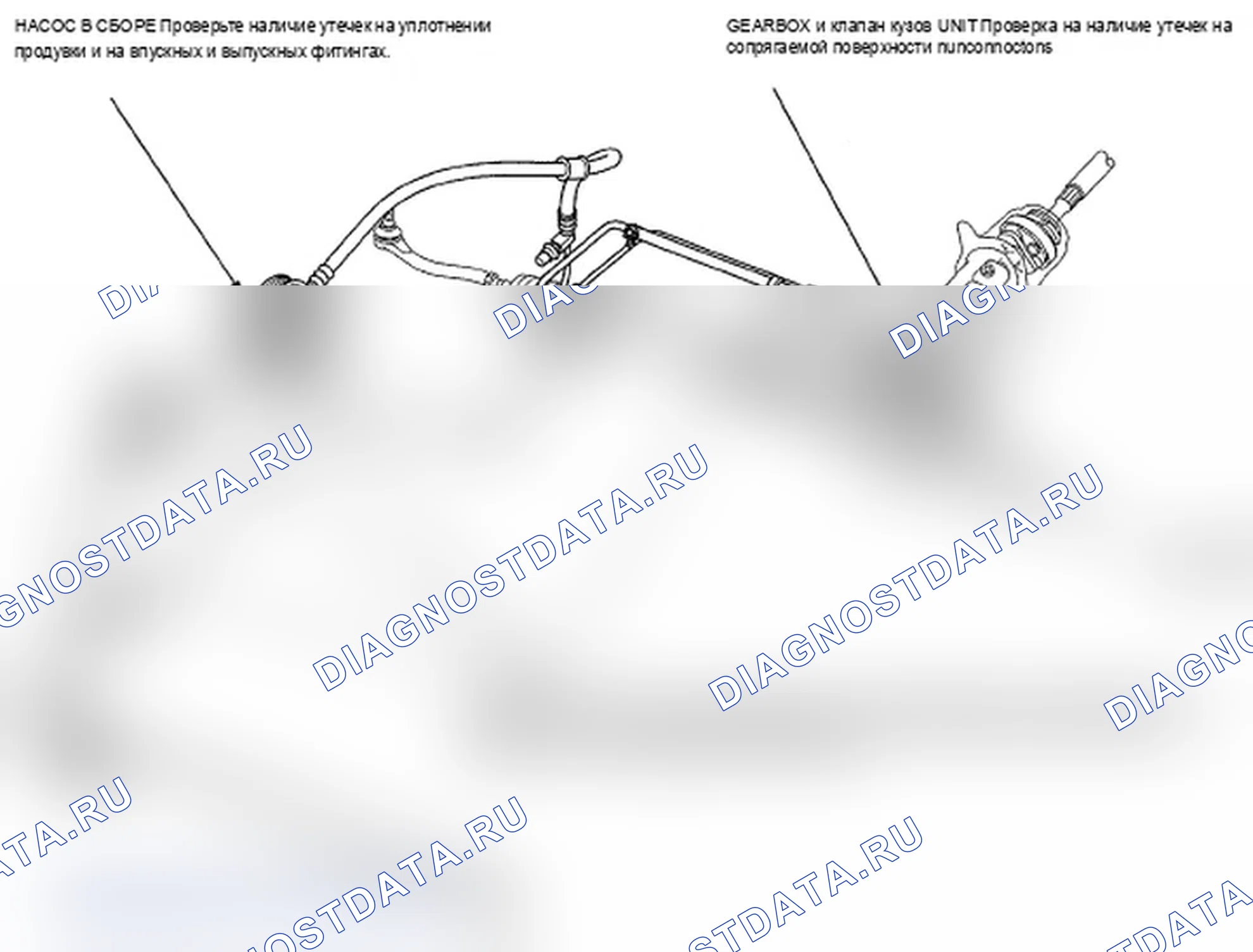 Рис. 12: Проверка утечки жидкости. Acura RL II