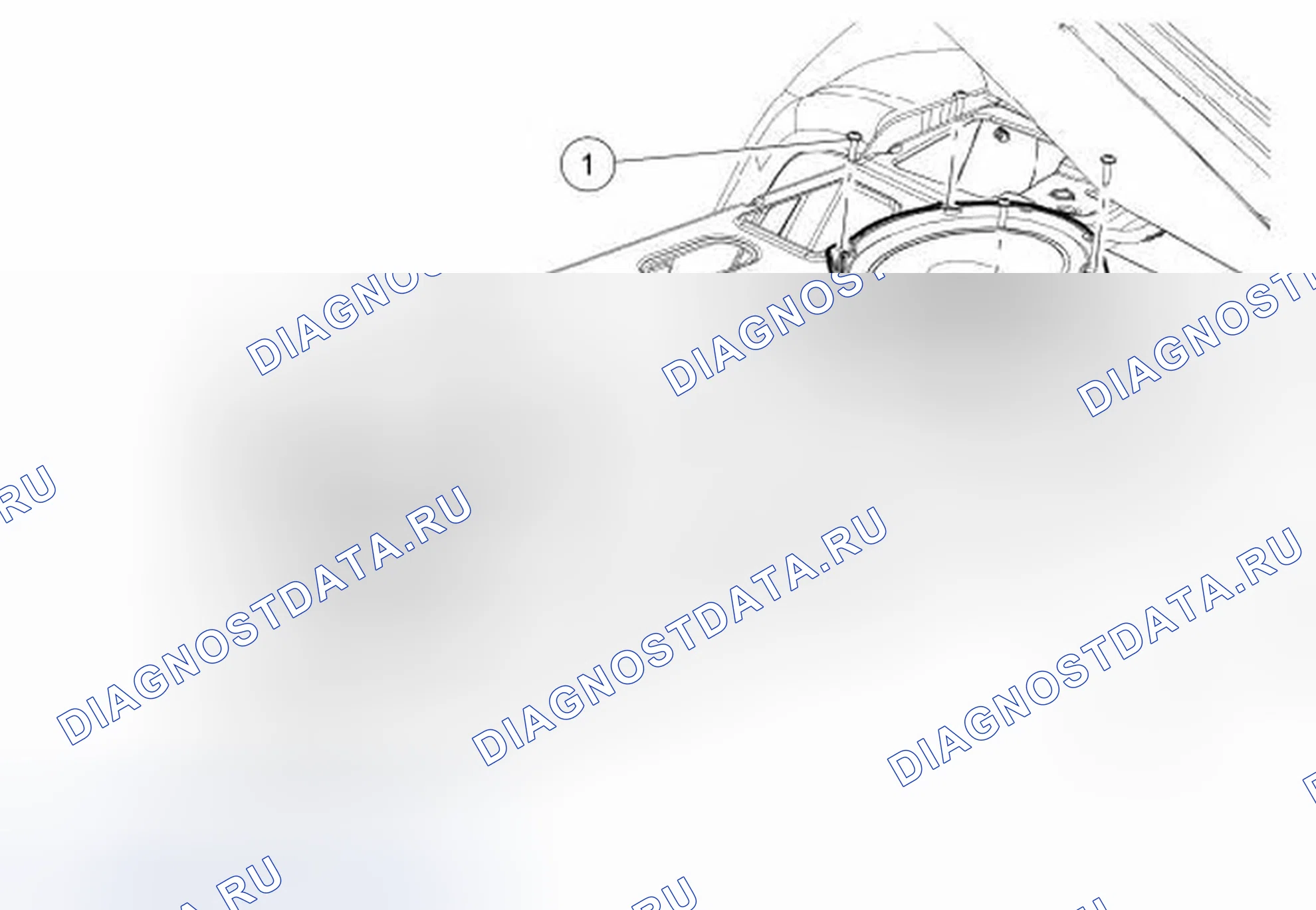 Рис. 87: Динамик - полка для посылок. Ford Mustang V рестайлинг