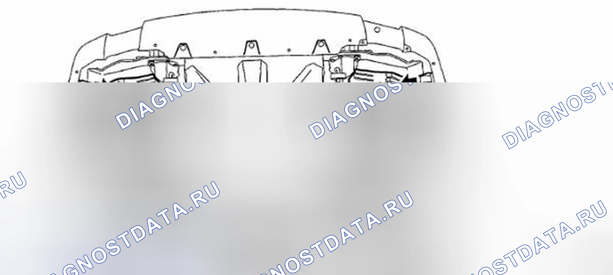 Рис. 159: ЗАДНЯЯ КРЫШКА ТЕПЛОЗАЩИТНОГО ЭКРАНА. Subaru Legacy BM/BR