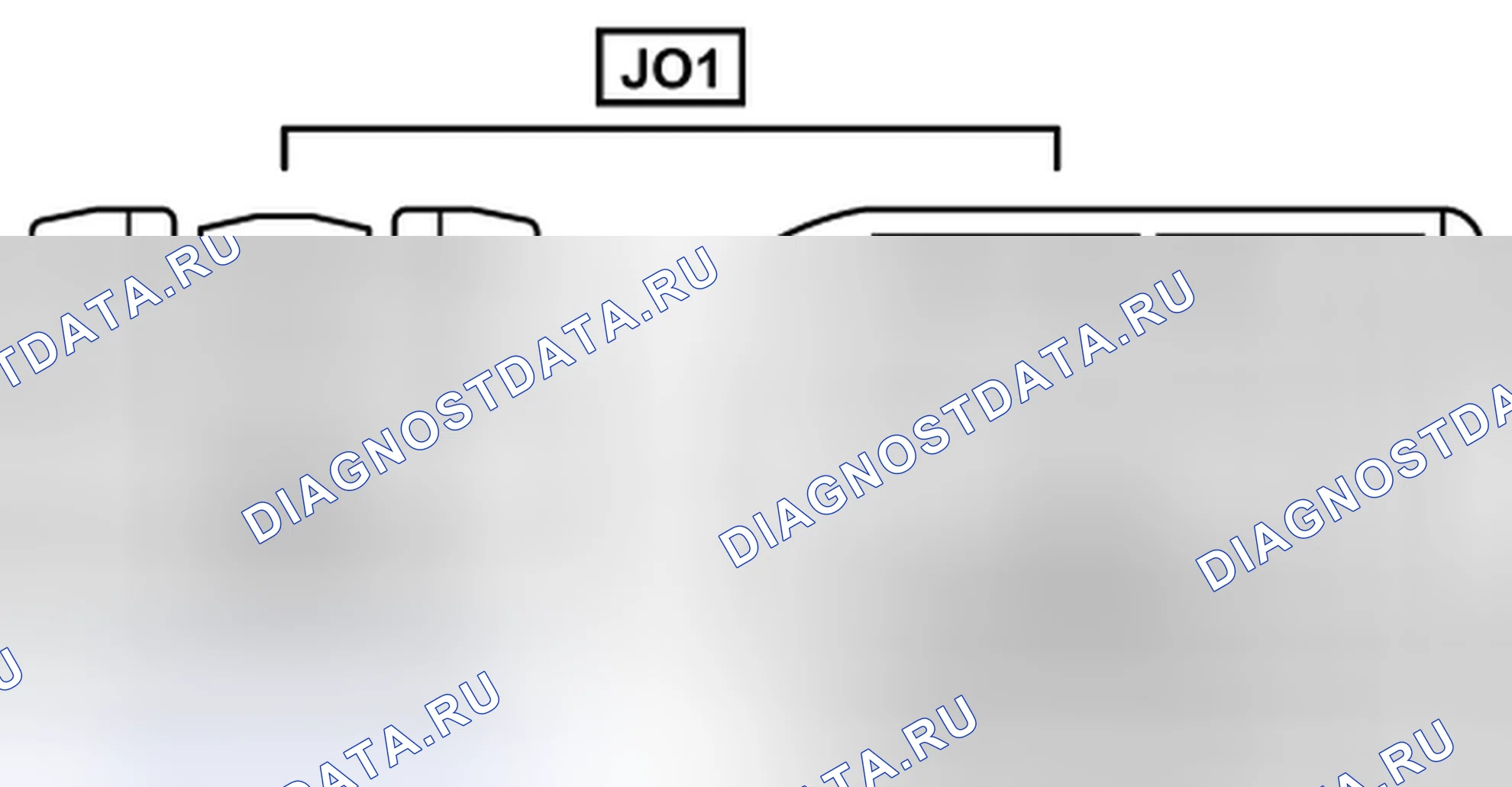 Рис. 693: Вид с торца линейного соединителя (JO1). Toyota Camry XV40
