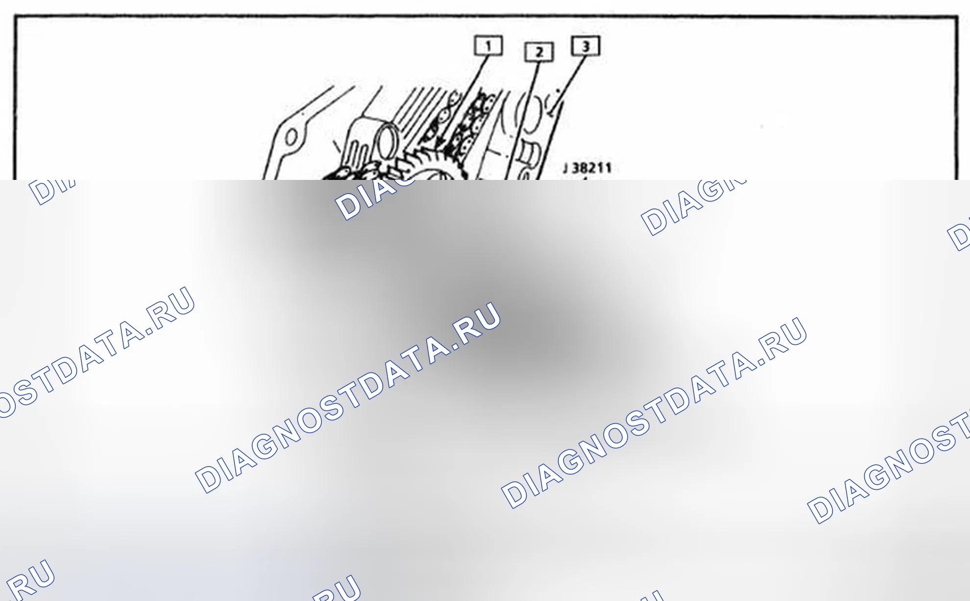 Рис. 55: Снятие звездочки коленчатого вала. Chevrolet Corvette C4