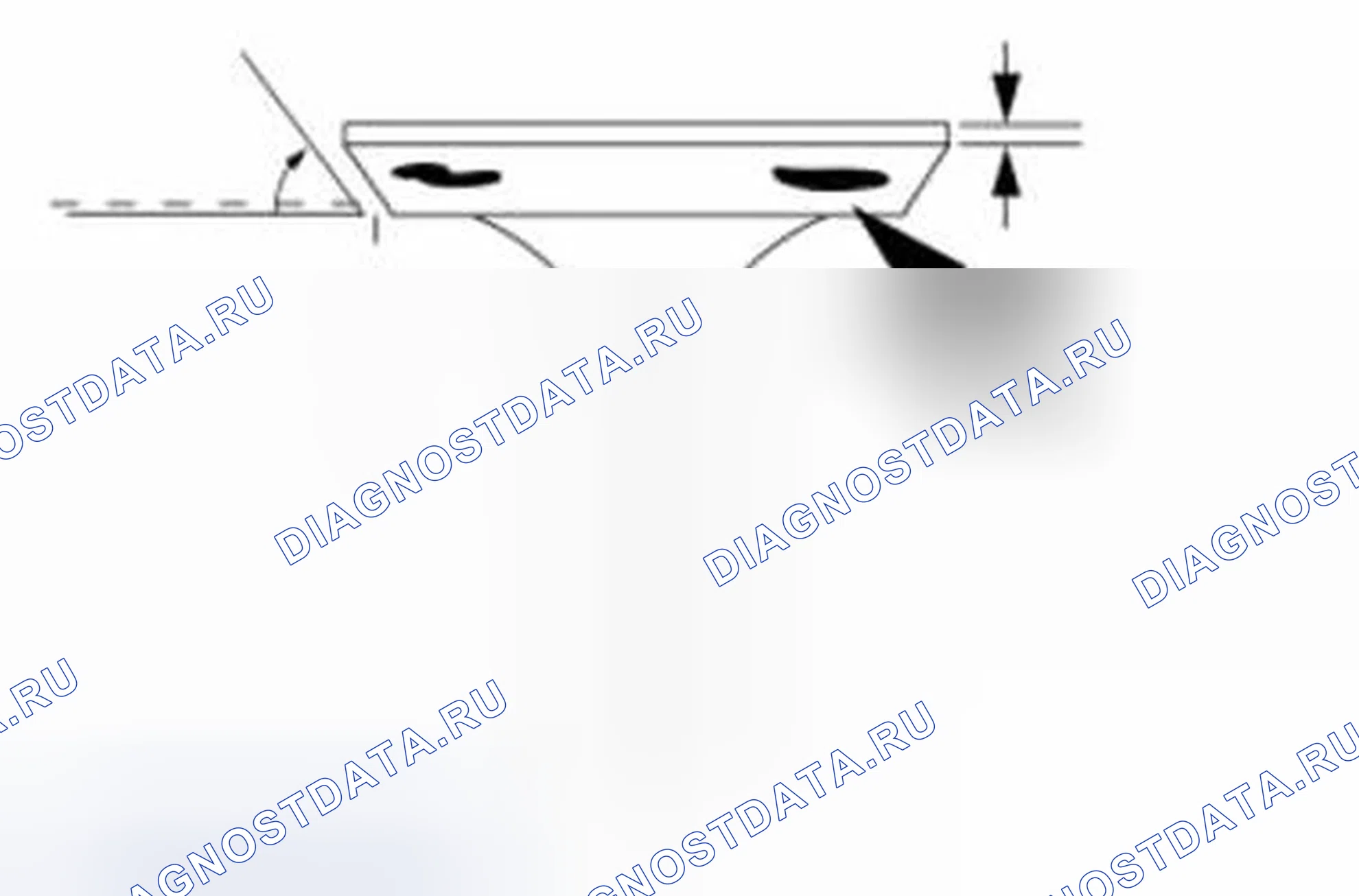 Рис. 338: Измерения замены клапанов и седел. Ford Fiesta Mk6