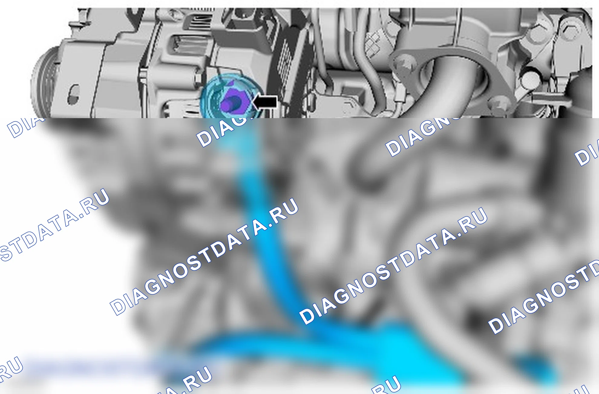 Как снять присоединяемые детали двигателя. Ford Transit VIII