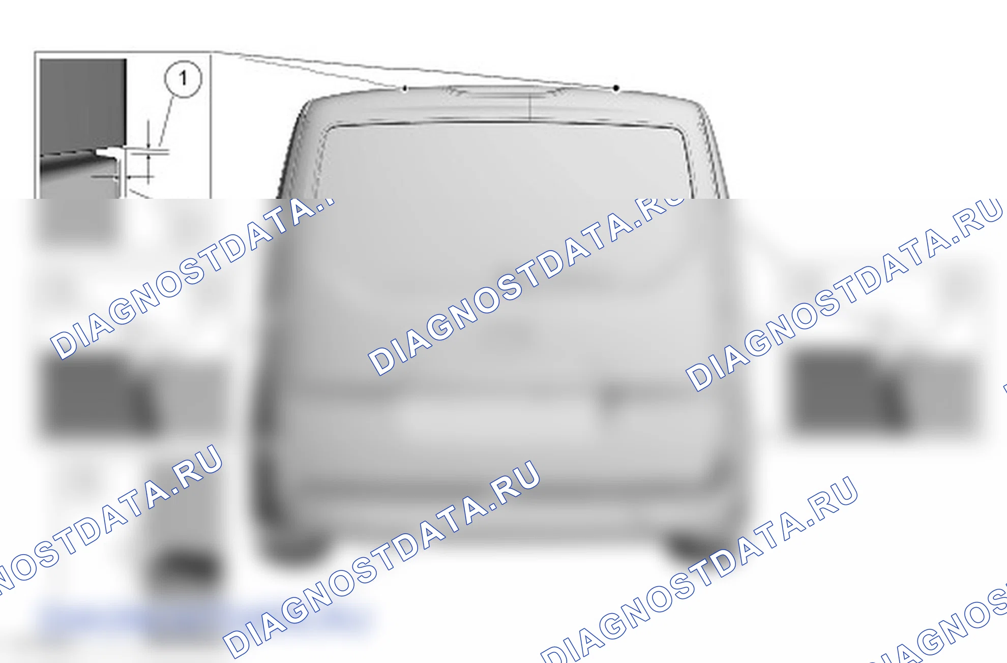 Как выверить поднимаемую дверь багажного отделения. Ford Transit Connect II