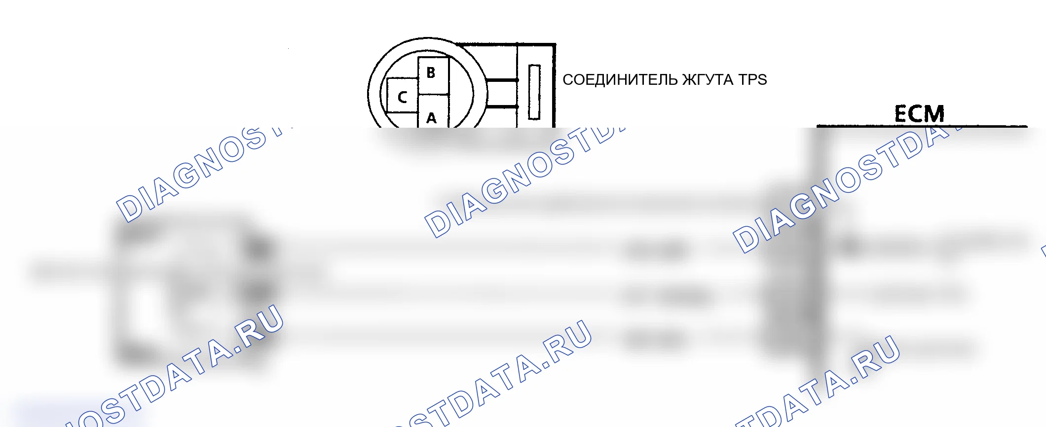 Рис. 521: Схема, высокое напряжение сигнала датчик положения дроссельной заслонки. Oldsmobile Cutlass Ciera I