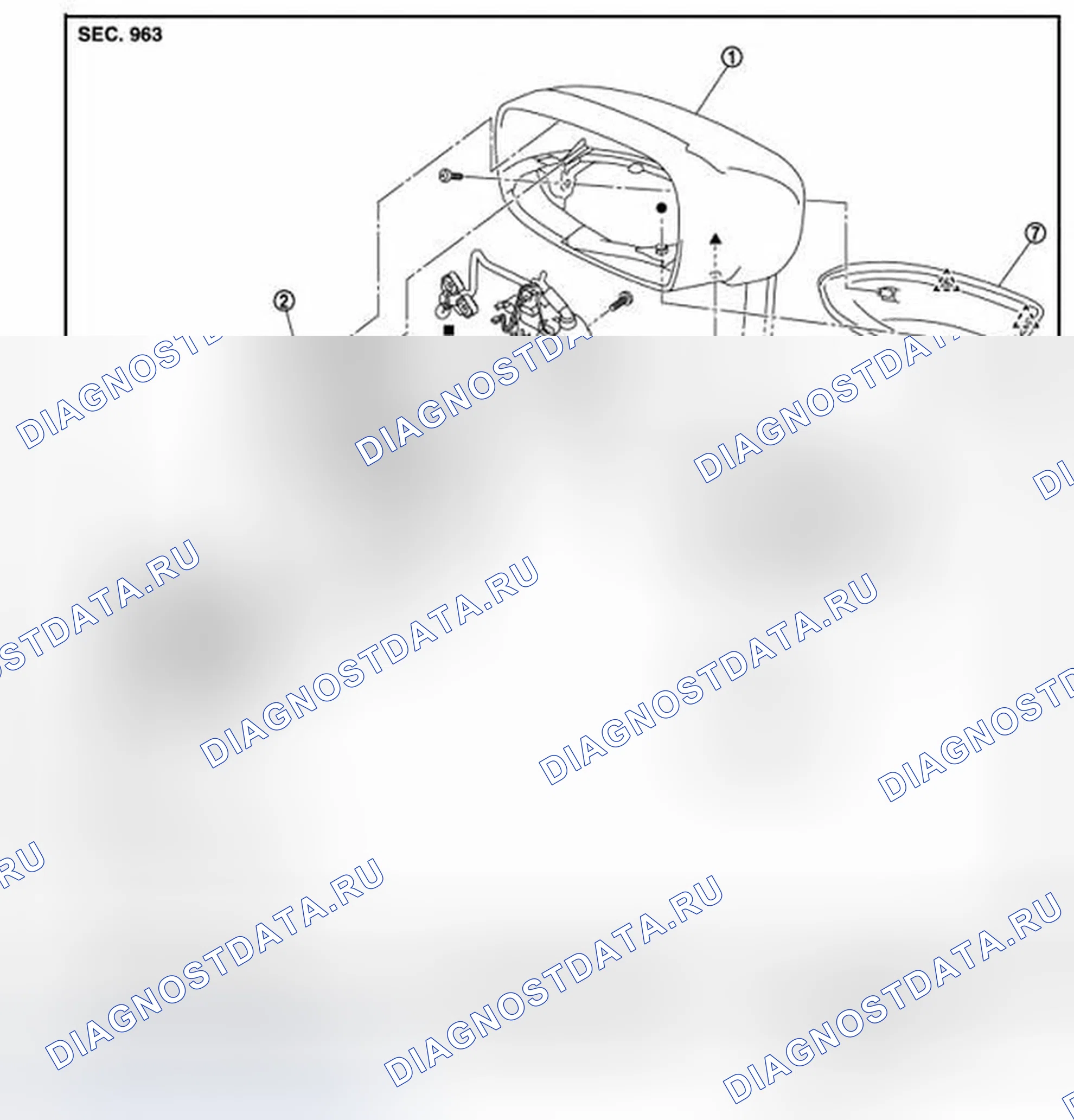Рис. 3: Разнесенный вид. Infiniti M37 IV