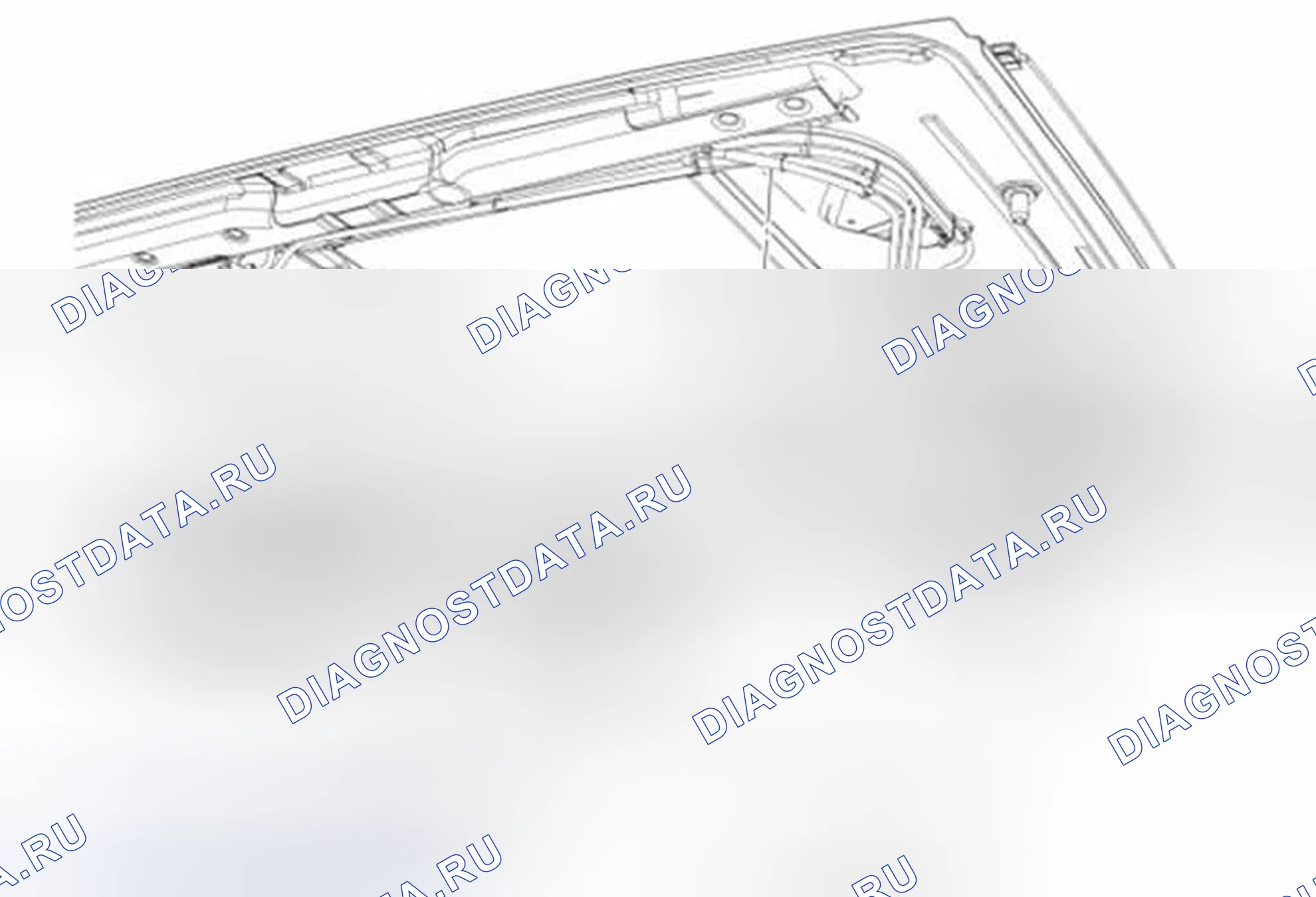 Рис. 36: Передняя и задняя солнцезащитные козырьки в сборе. Ford Edge I рестайлинг