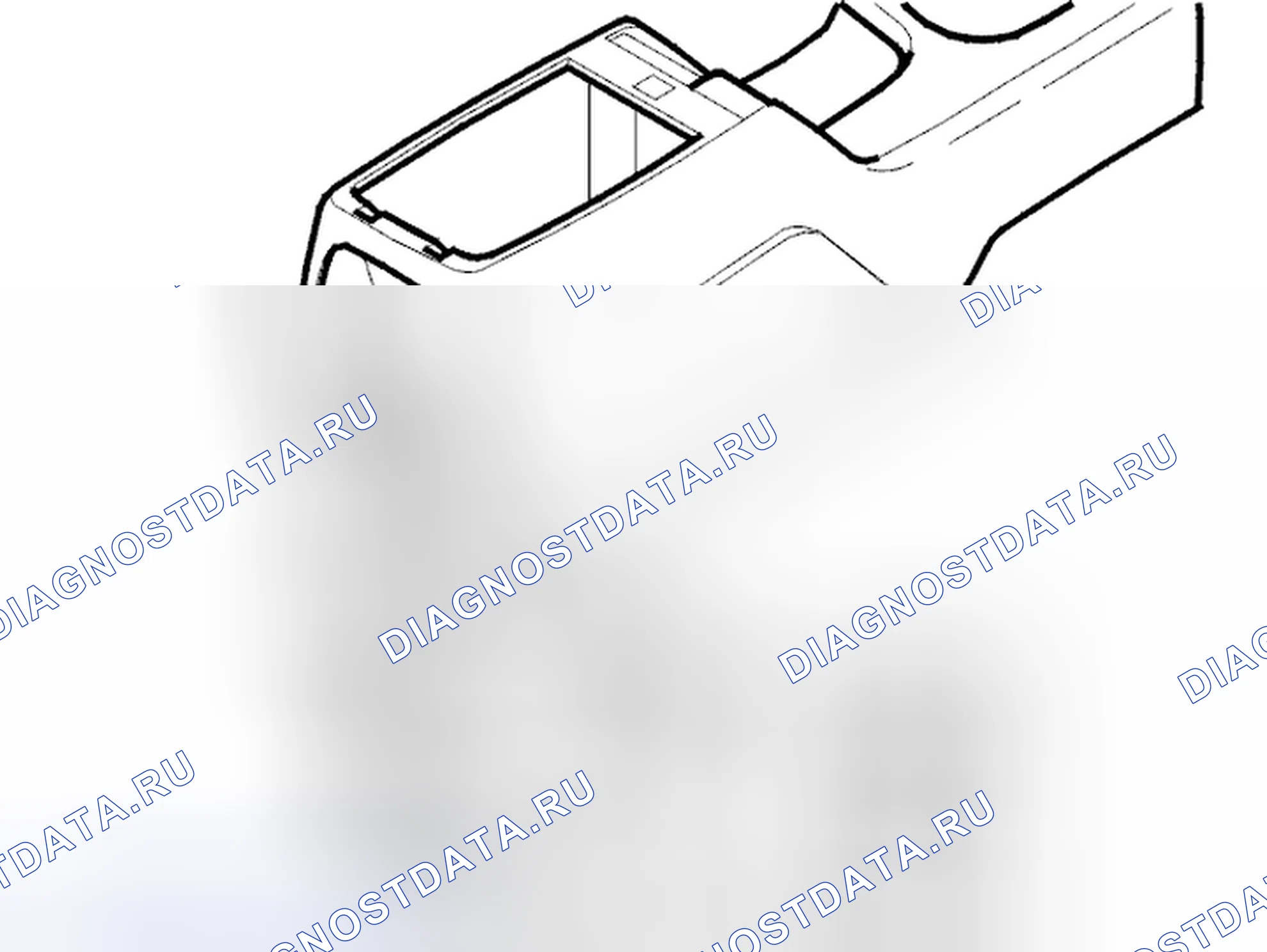 Рис. 962: Шкафчик центральной консоли. Volvo C70 I