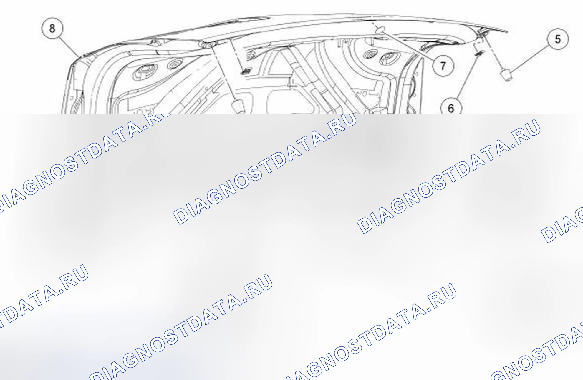 Рис. 23: Крышка багажного отделения. Ford Fusion I рестайлинг