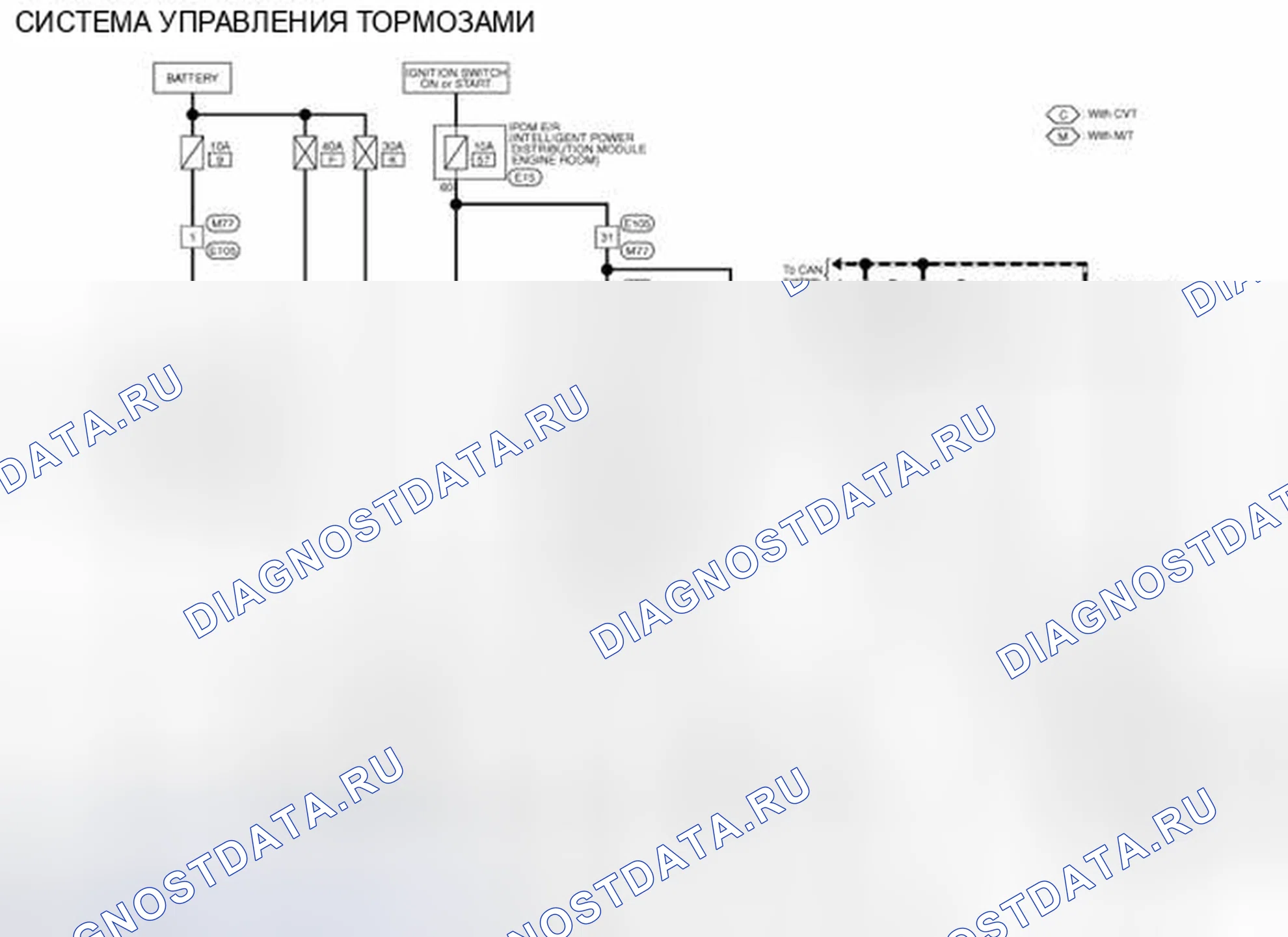 Рис. 11: электросхема. Nissan Cube III
